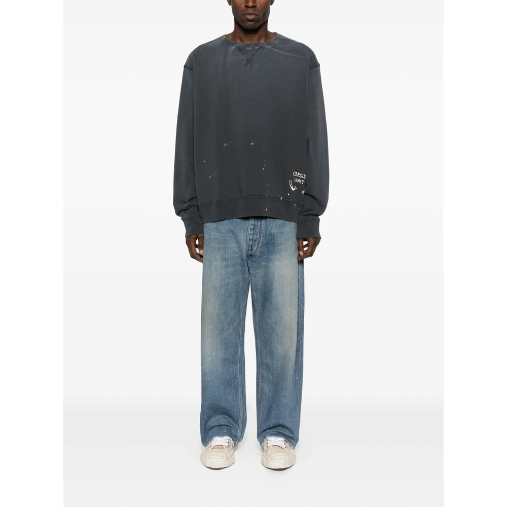 Chimala Paint-splatter Sweatshirt In Gray