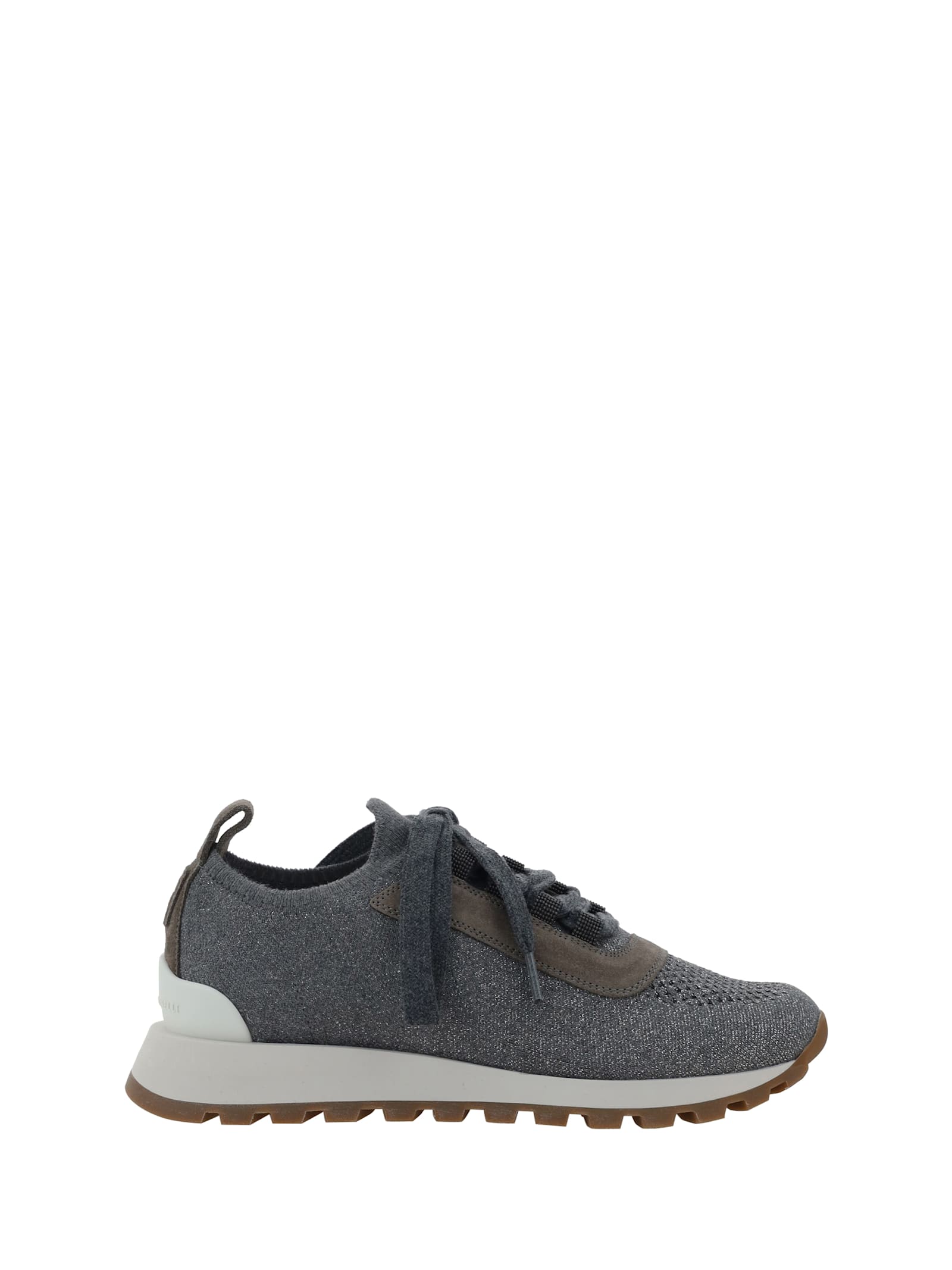 Shop Brunello Cucinelli Sneakers In Grigio Scuro