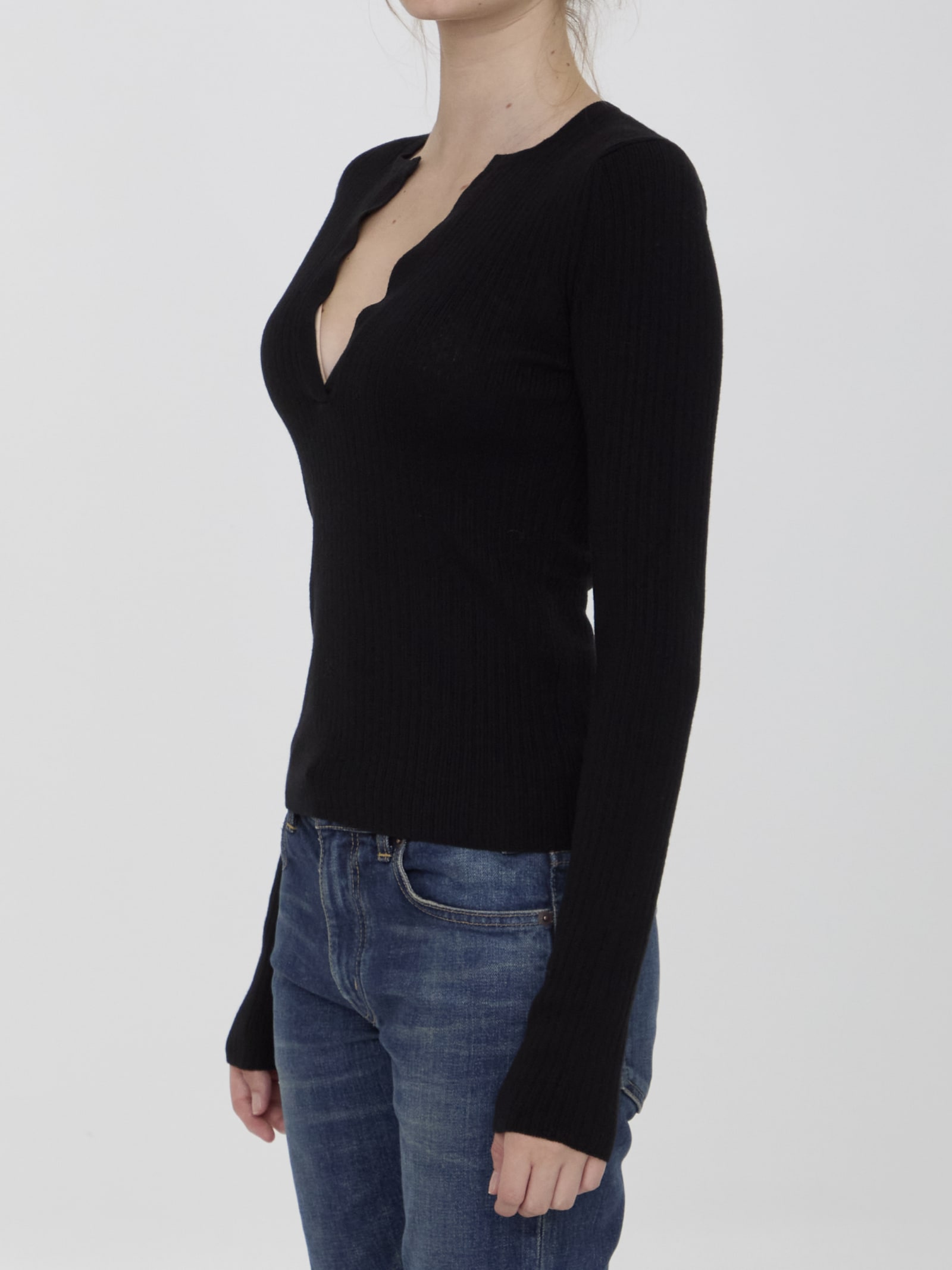 Shop Max Mara Urlo Top In Black