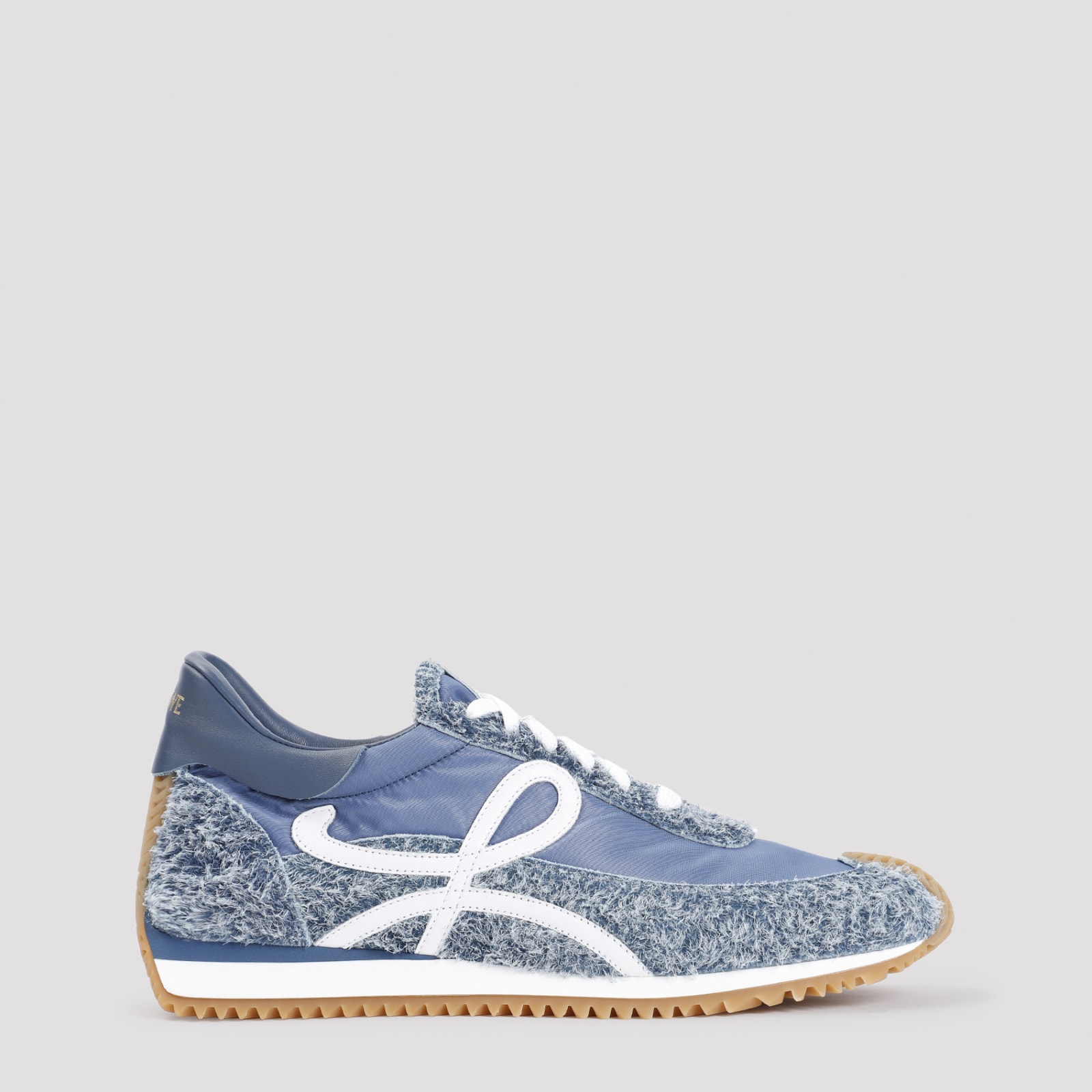 Shop Loewe Flow Runner Sneakers In Raw Denim