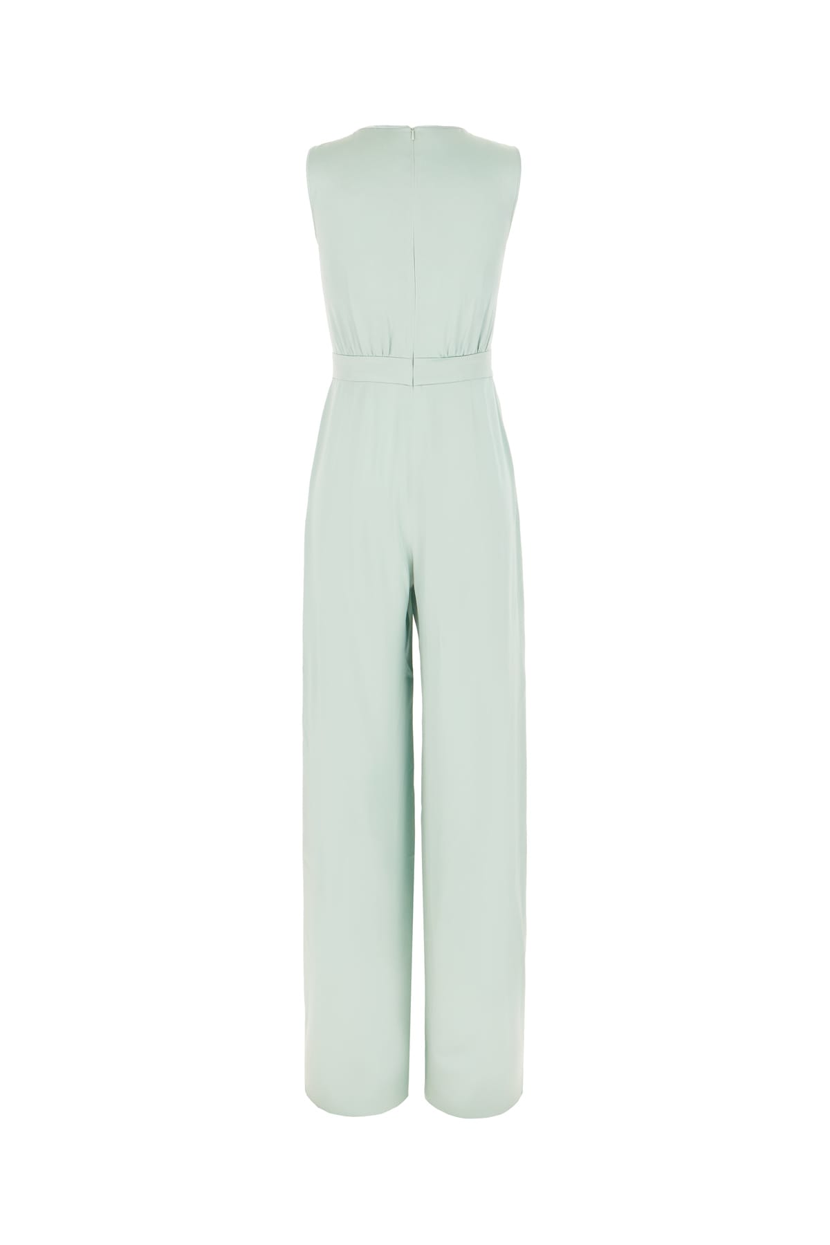 Shop Max Mara Mint Green Acetate Blend Jumpsuit In 004