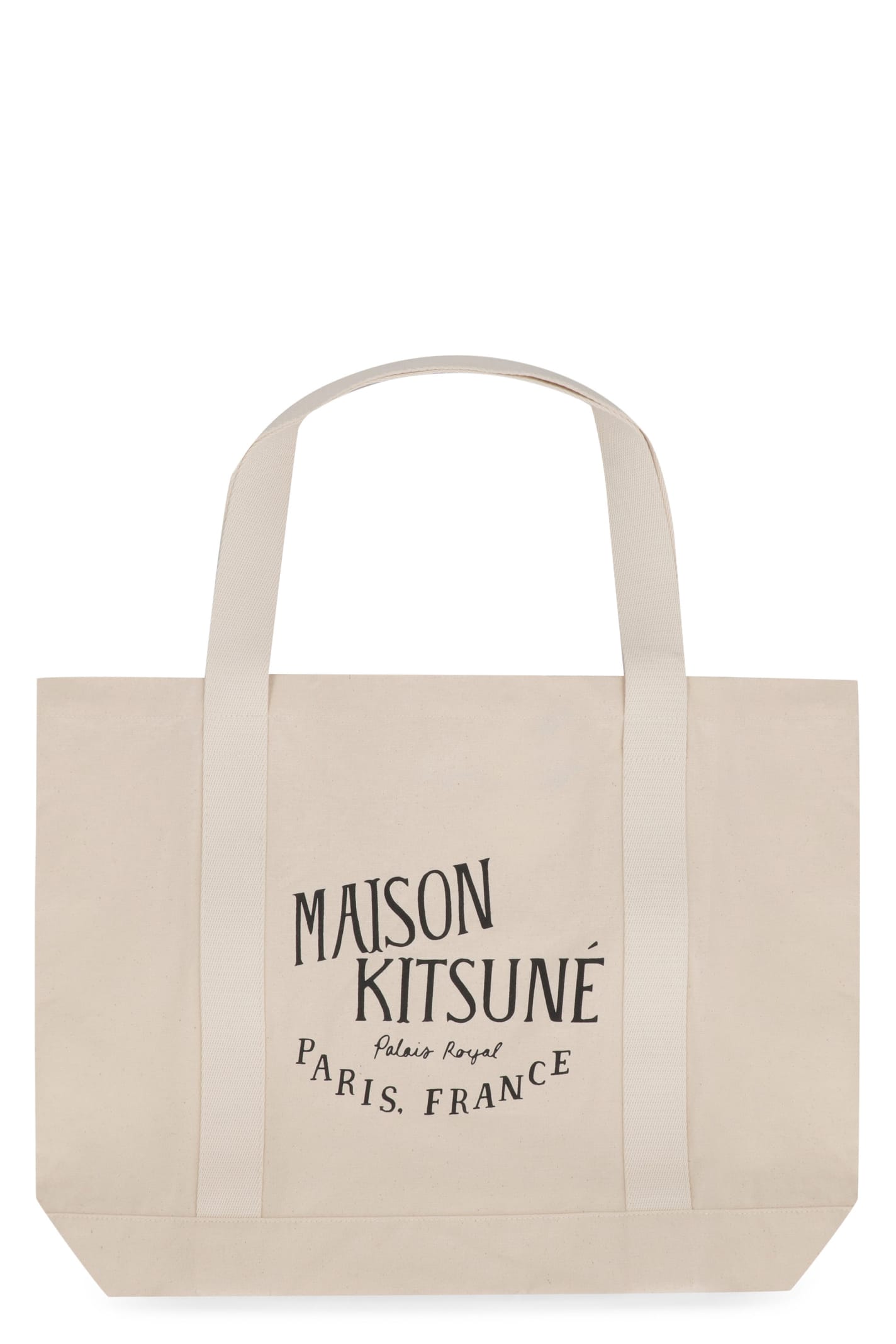 Shop Maison Kitsuné Canvas Tote Bag