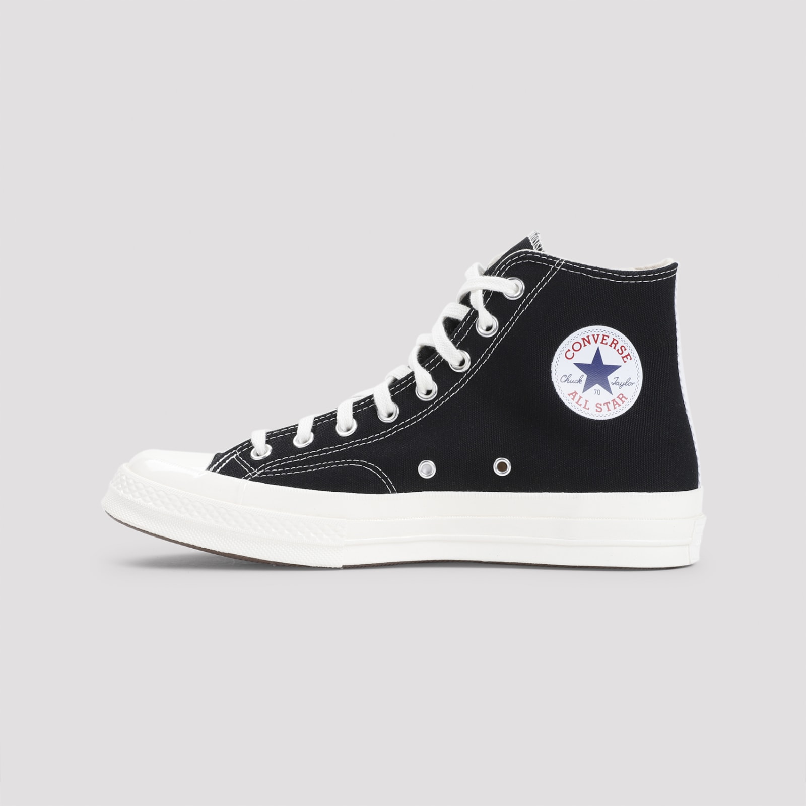 Comme Des Garçons Play Play Converse Cotton High Sneakers In Black