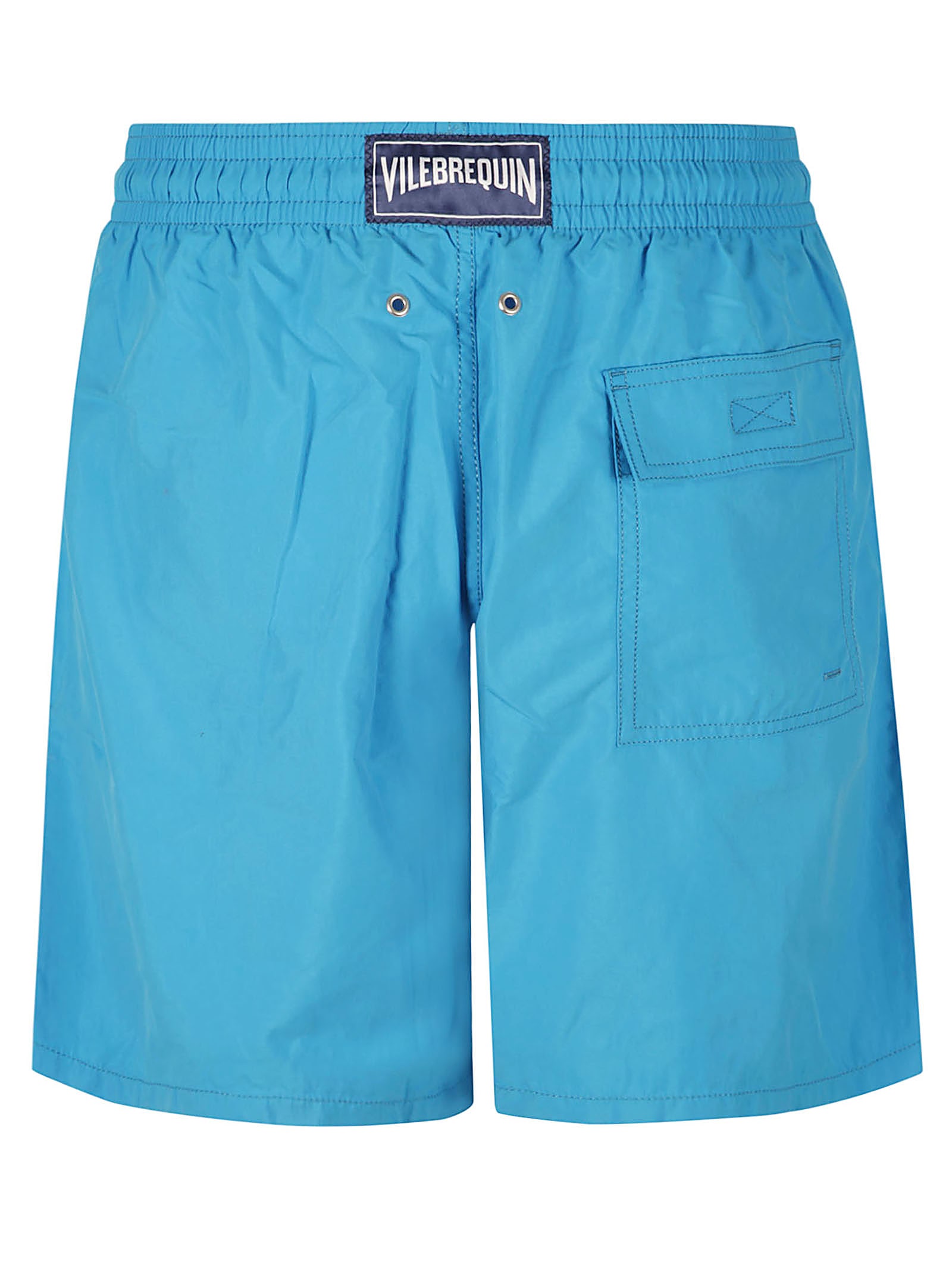 Shop Vilebrequin Moorea Shorts In Blue Hawaii
