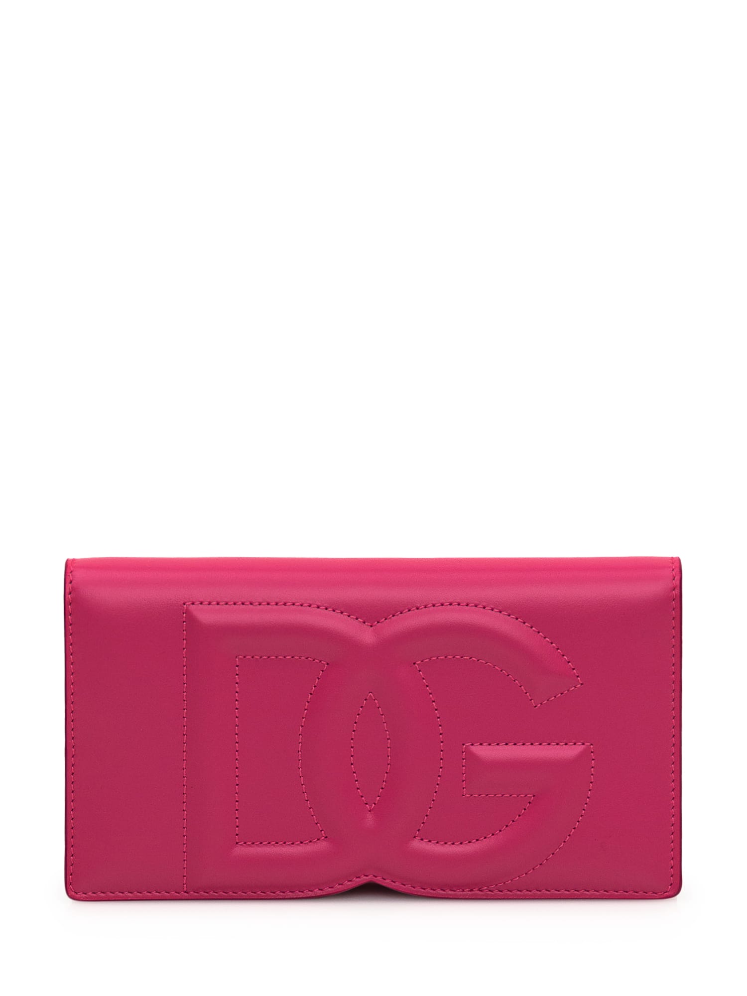 Dolce & Gabbana Phone Bag With Logo In Glicine