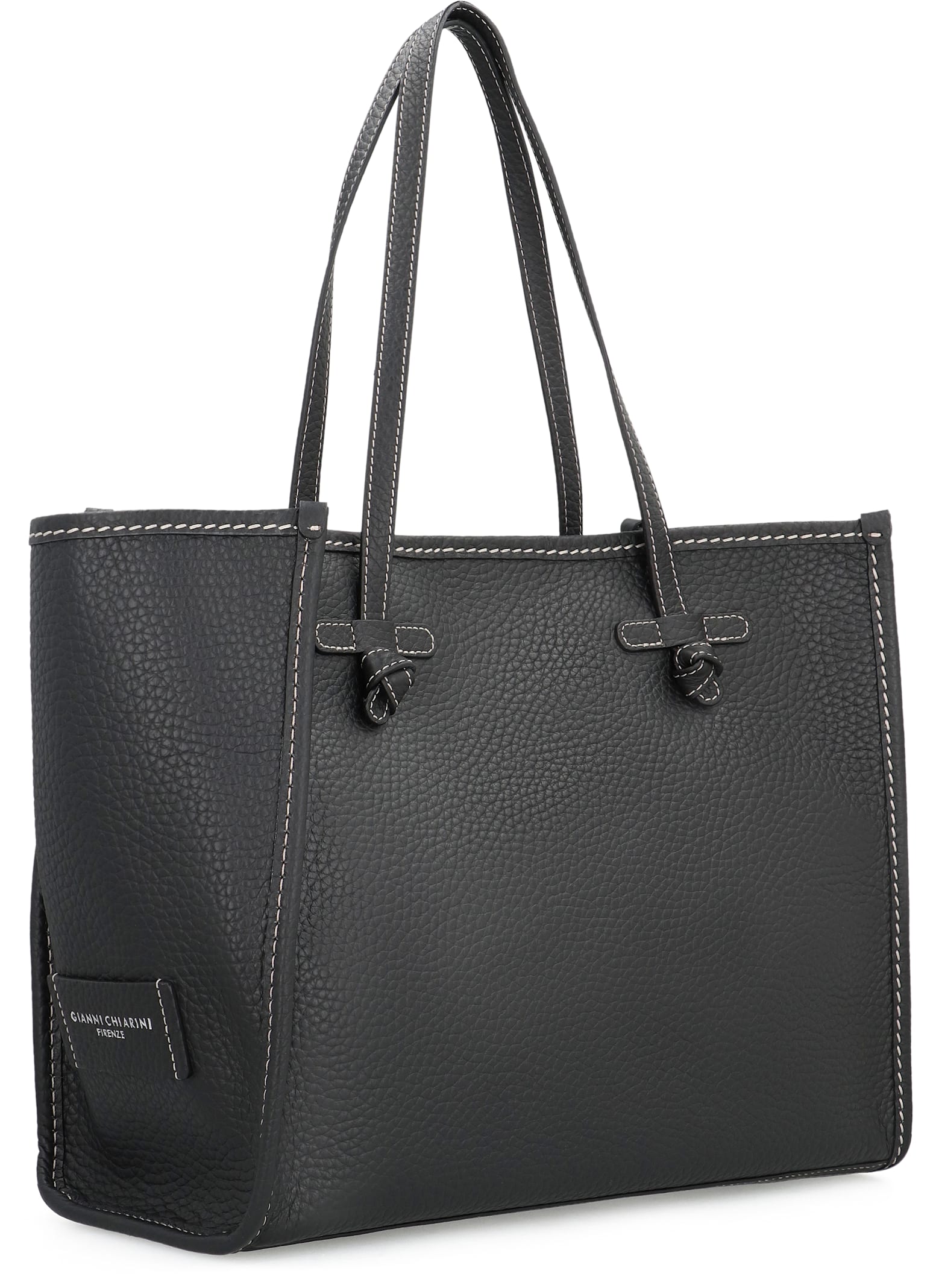 Gianni Chiarini Marcella Leather Tote In Black