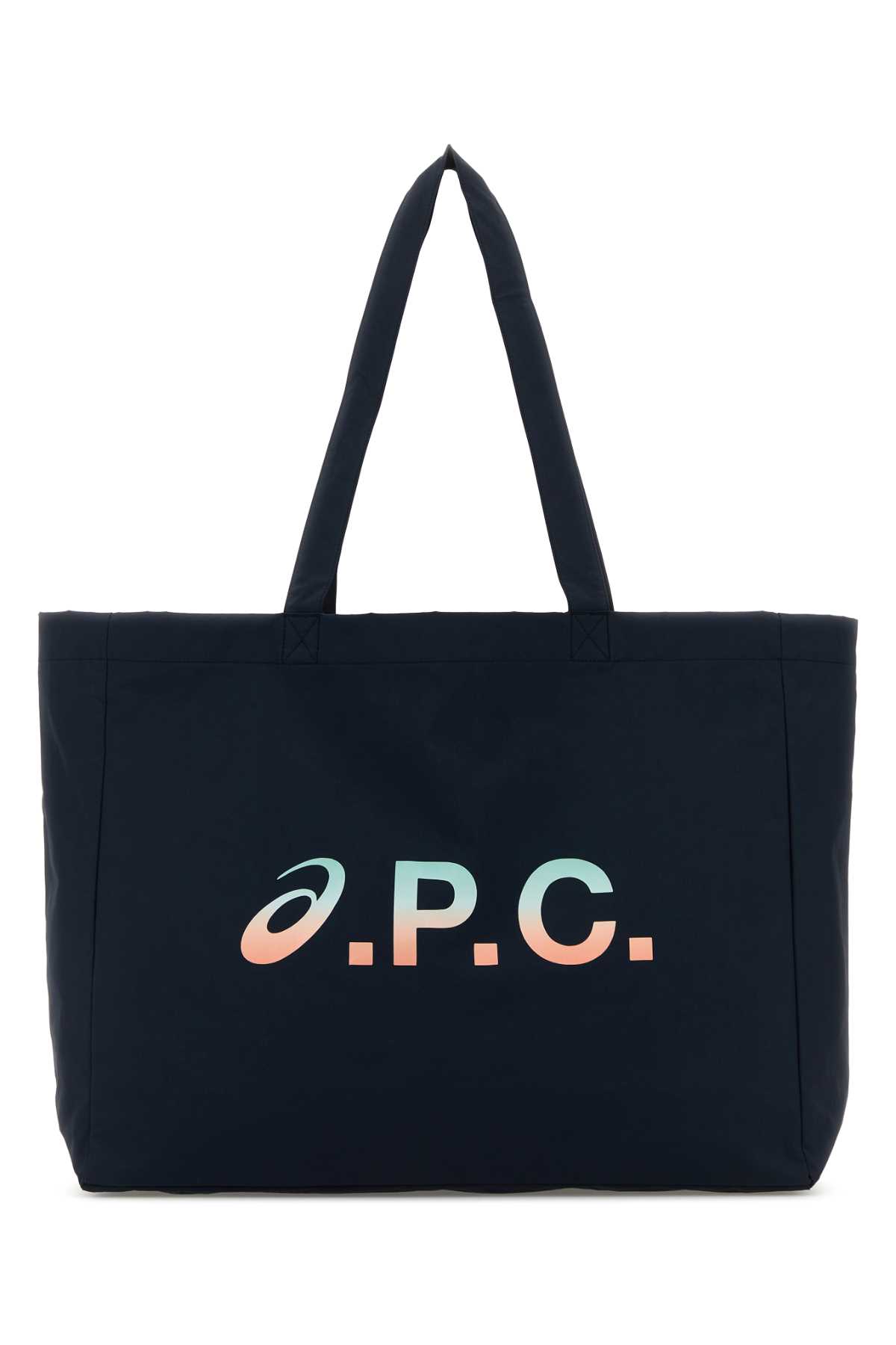 Apc Navy Blue Fabric A.p.c. X Asics Diane Shopping Bag