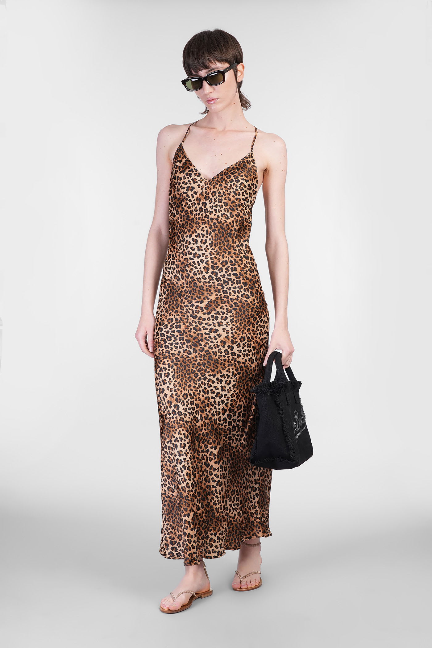 Mc2 Saint Barth Eydis In Animalier Viscose In Animal Print