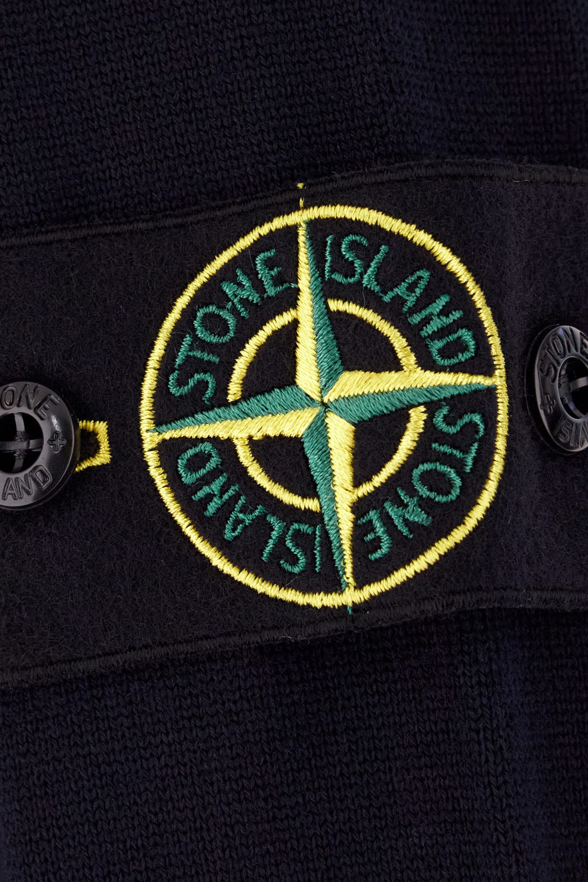 Stone Island Lightweight Wool Crew Neck Pullover In Black