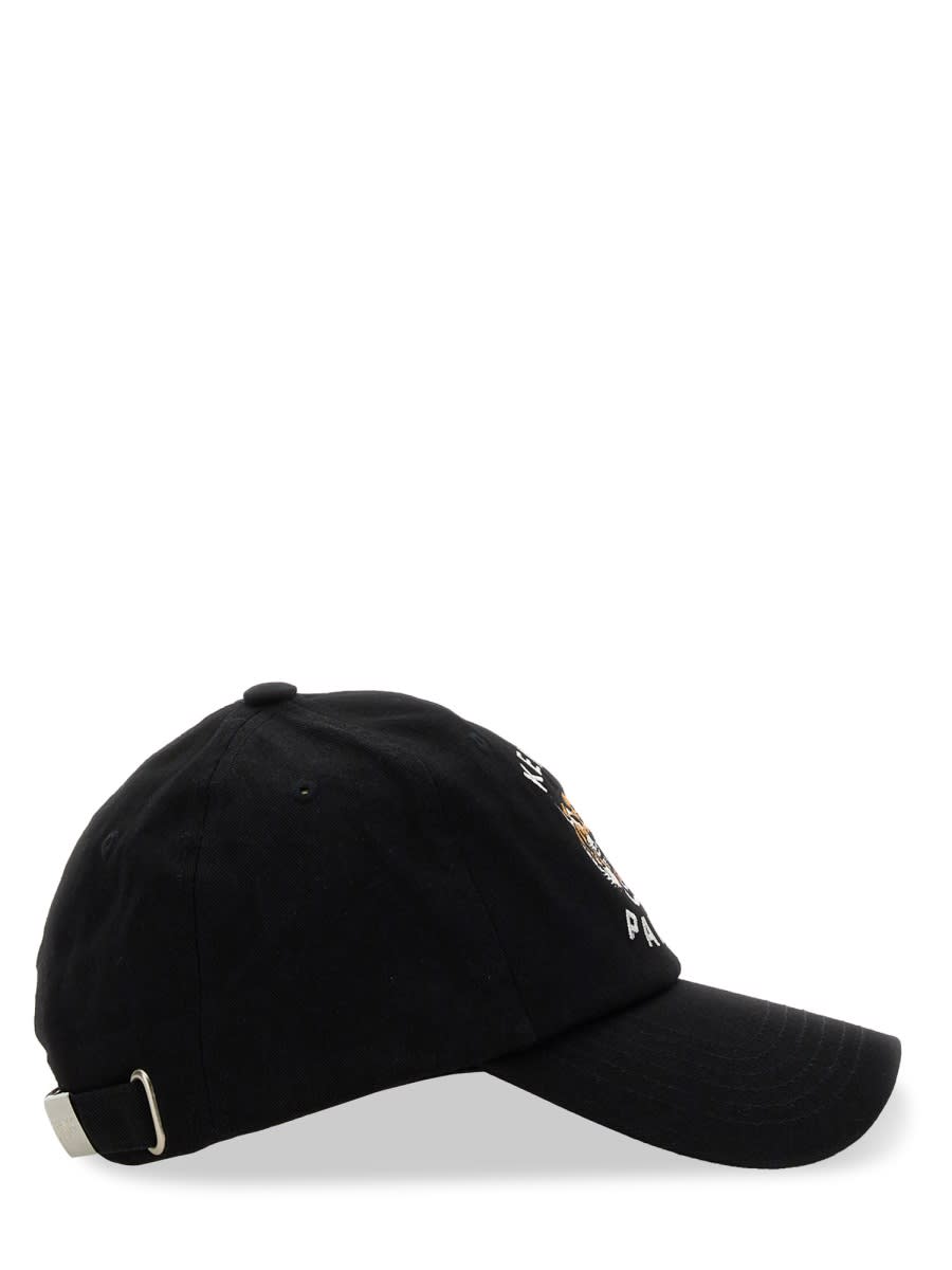 Shop Kenzo Tiger Baseball Hat In Black