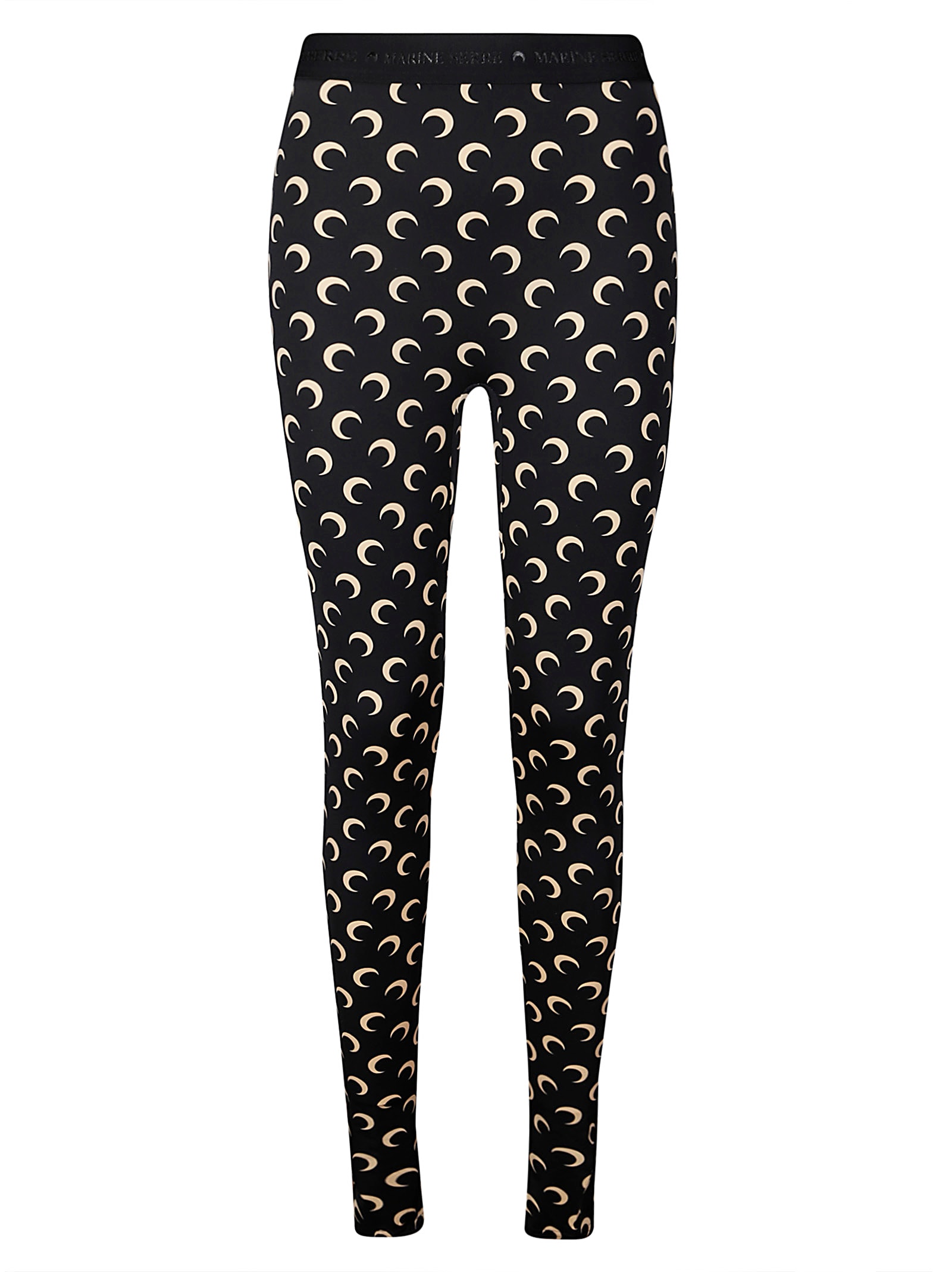 Moon Printed Jersey Stirrup Leggings