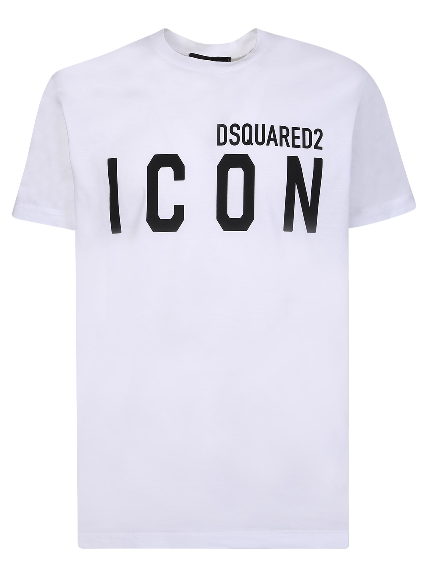 Shop Dsquared2 White And Black Icon T-shirt