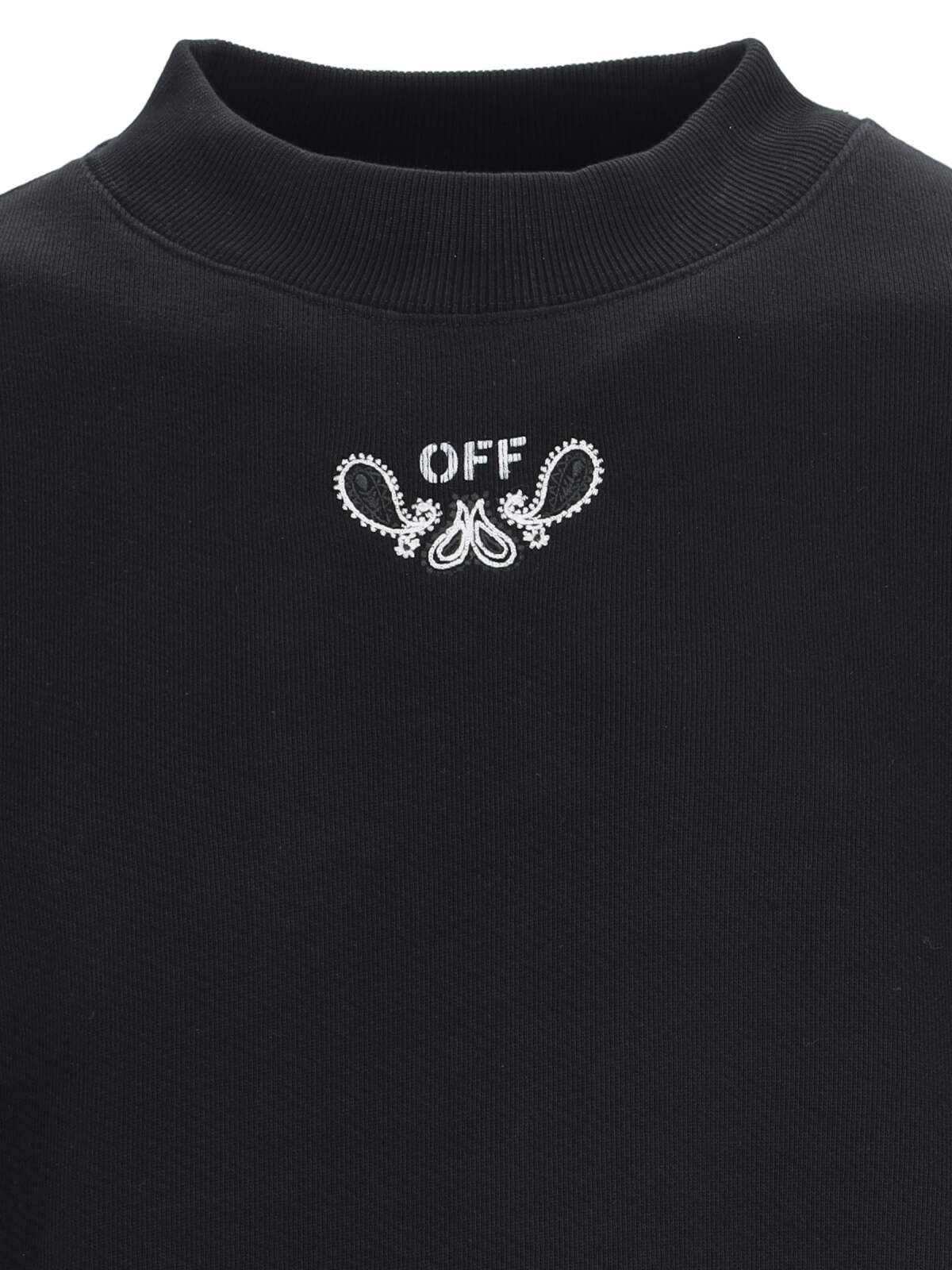 Shop Off-white Bandana Crew Neck Sweatshirt In Black