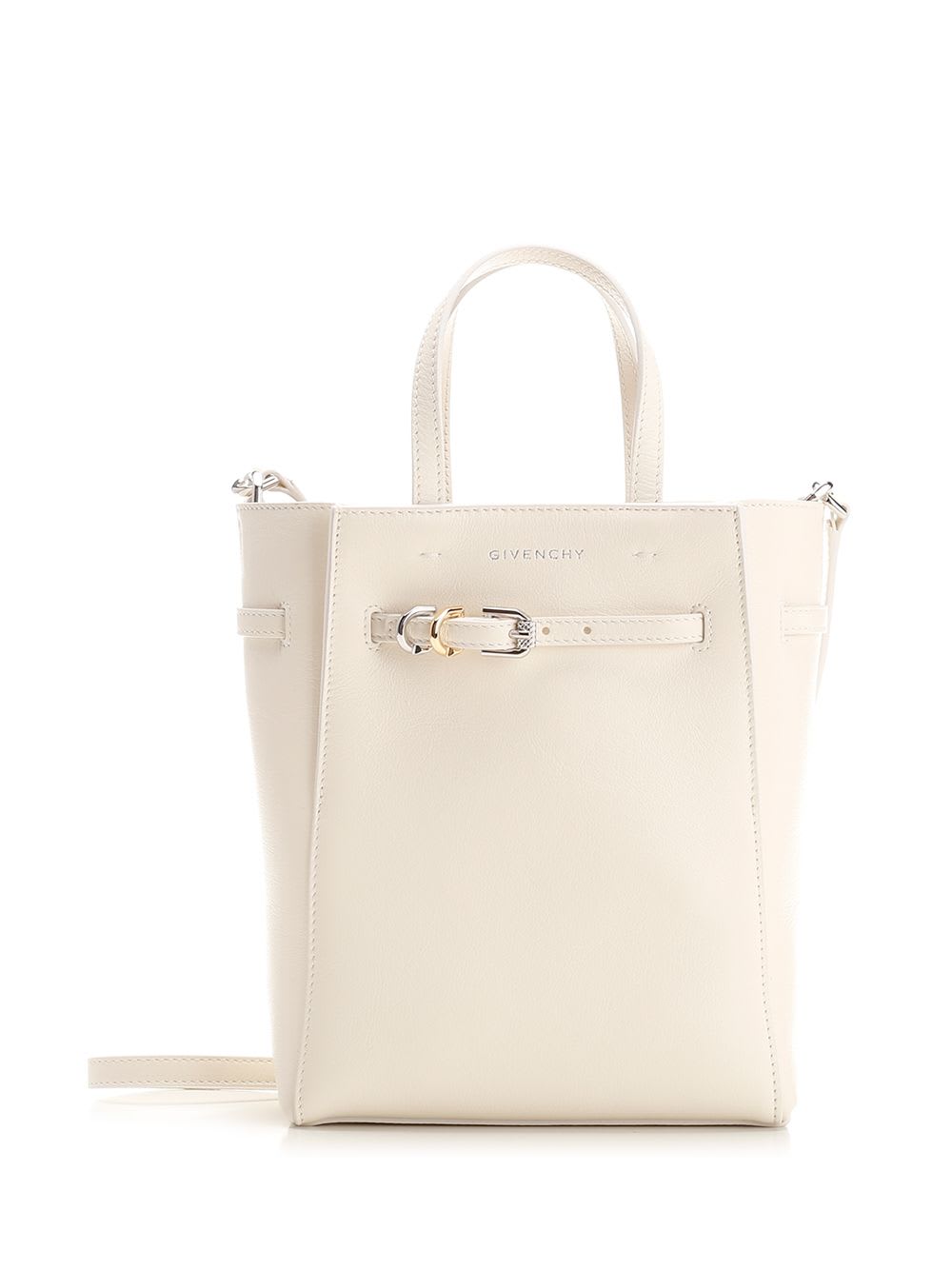 Shop Givenchy Voyou Mini Tote In White