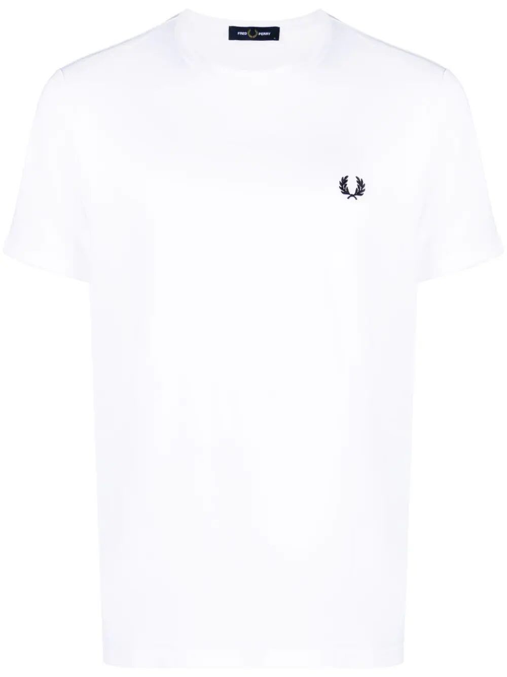 Shop Fred Perry Fp Ringer T-shirt In White