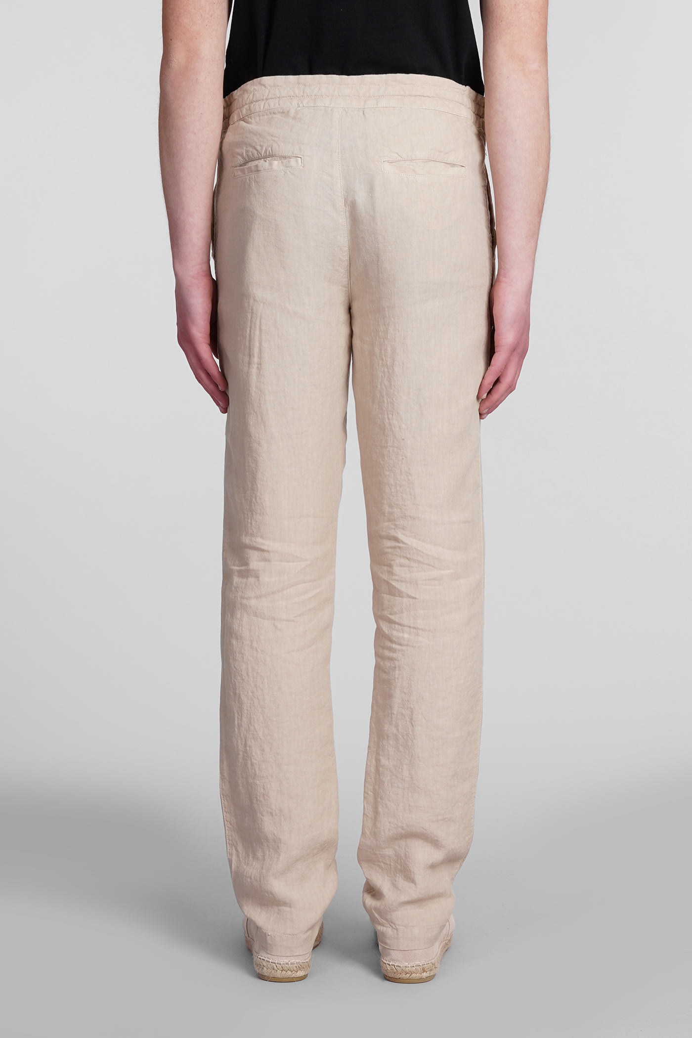 Shop 120% Lino Pants In Beige Linen