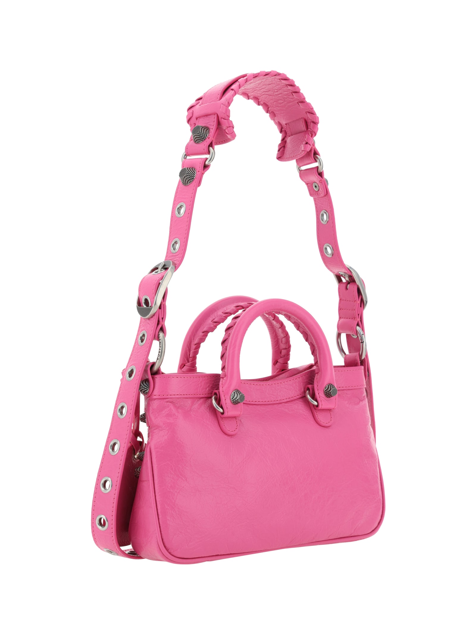 Shop Balenciaga Shoulder Bag In Fuchsia