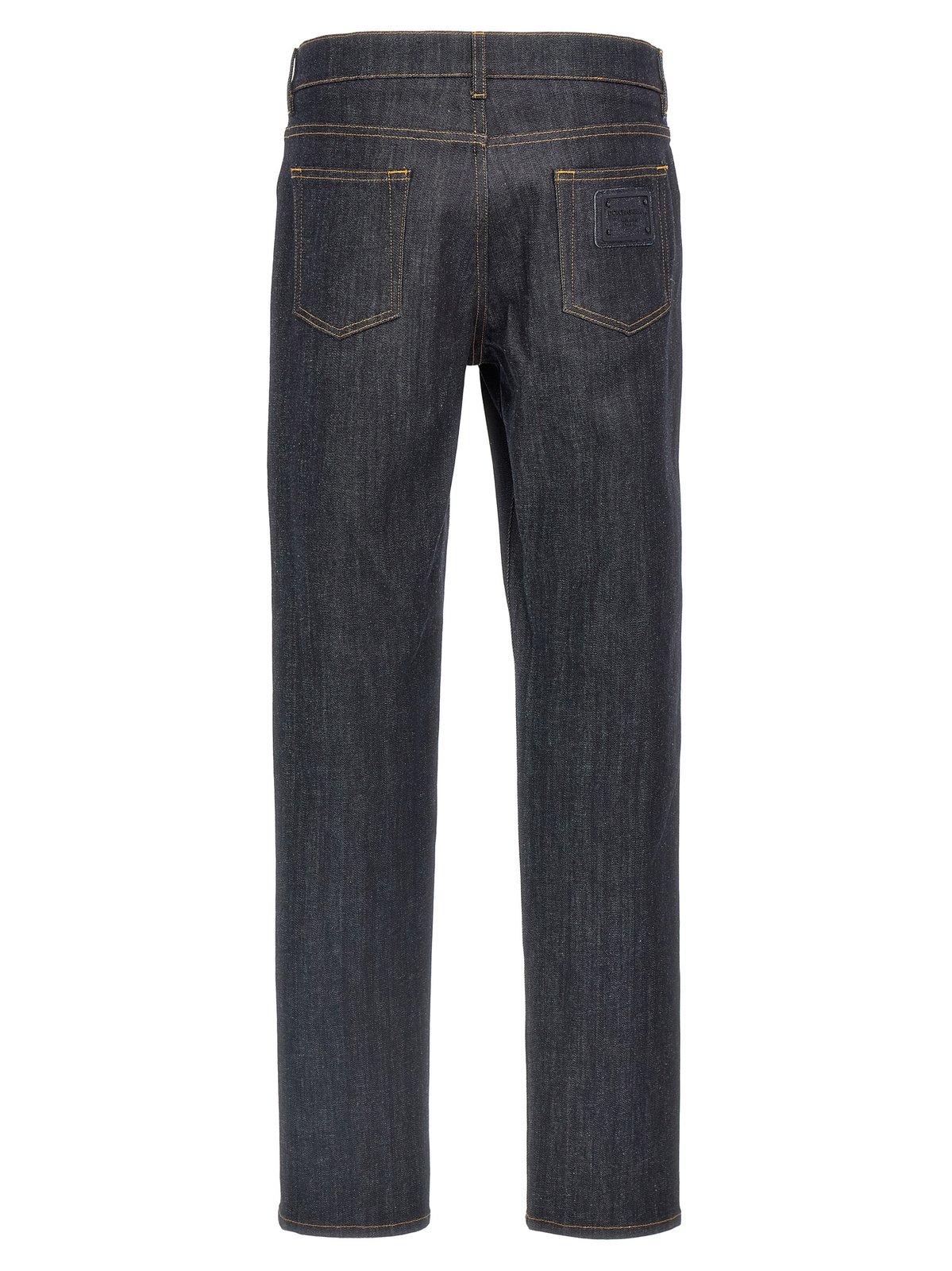 Shop Dolce & Gabbana Slim Fit Jeans In Variante Abbinata