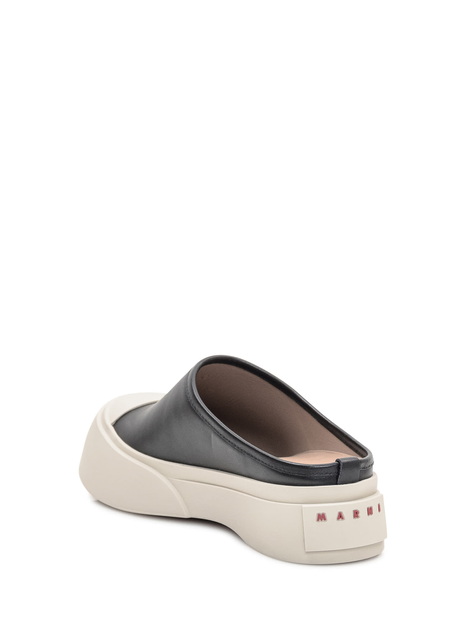 Marni Black Pablo Sabot Slip-on Loafers In Black