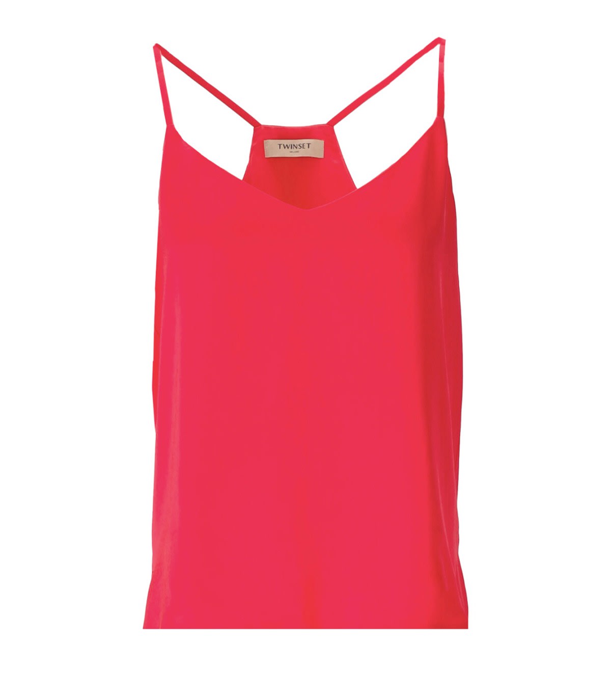 TWINSET TWINSET CORAL SATIN TOP