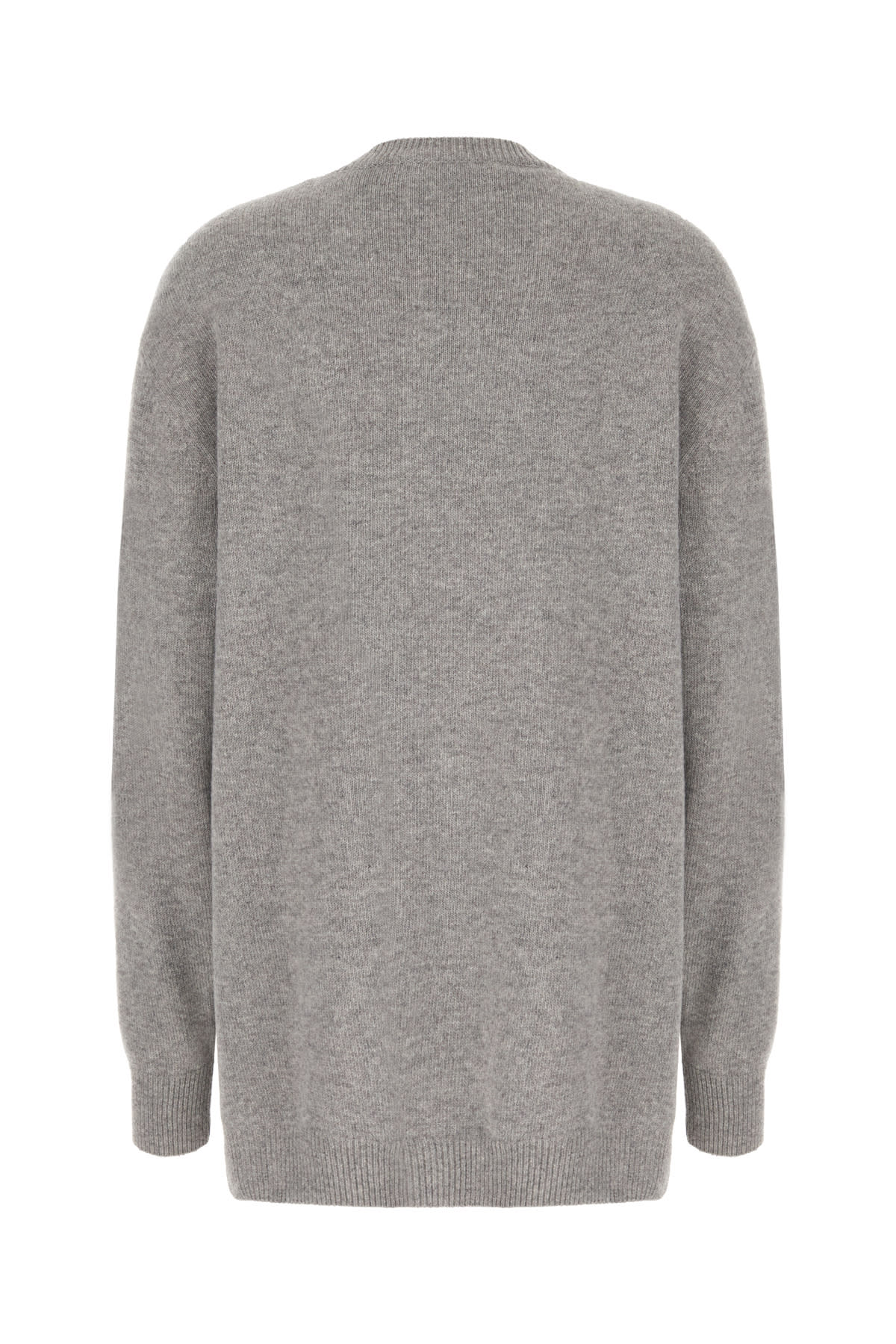 Shop Stella Mccartney Grey Wool Oversize Sweater