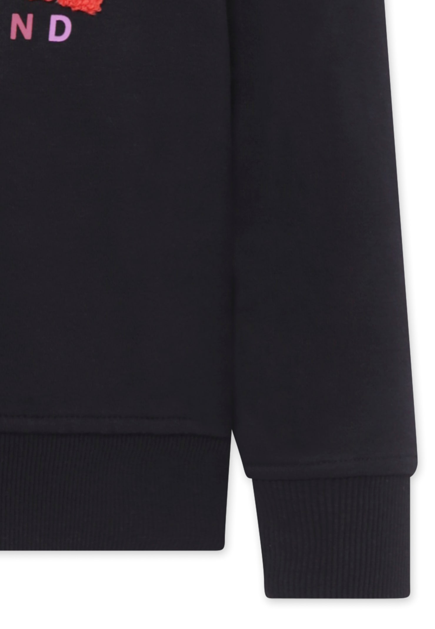 RICHMOND BLACK SWEATSHIRT FOR GIRL WITH LOGO