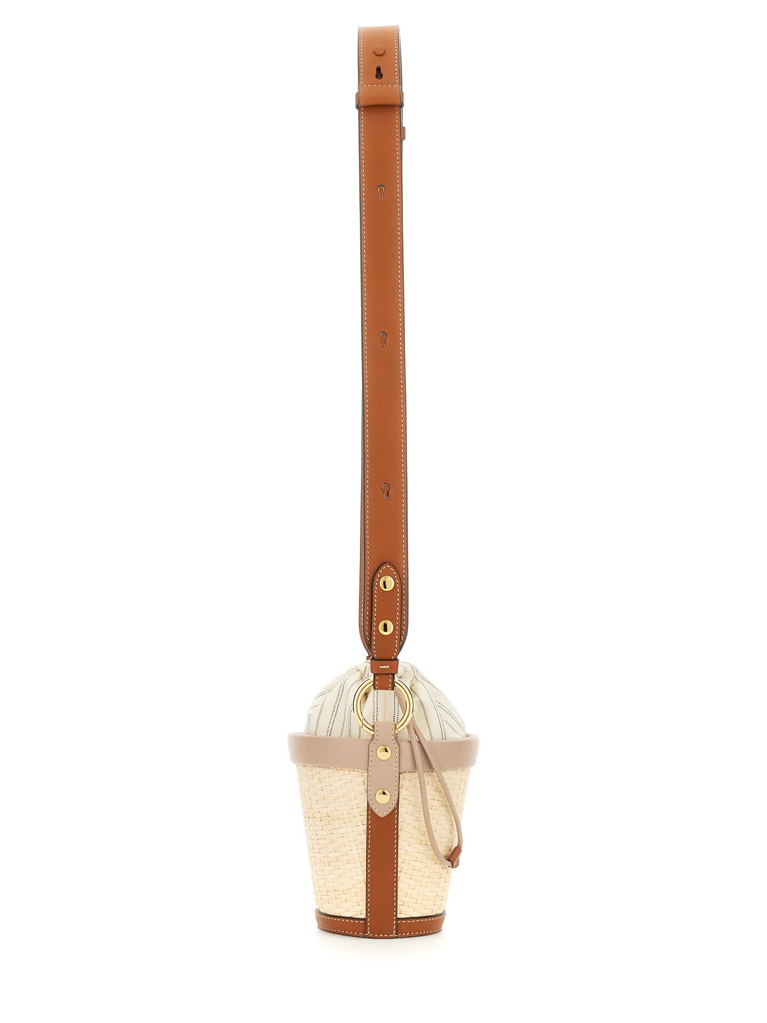 Maison Margiela Women Fire Bucket Bag In Cipria