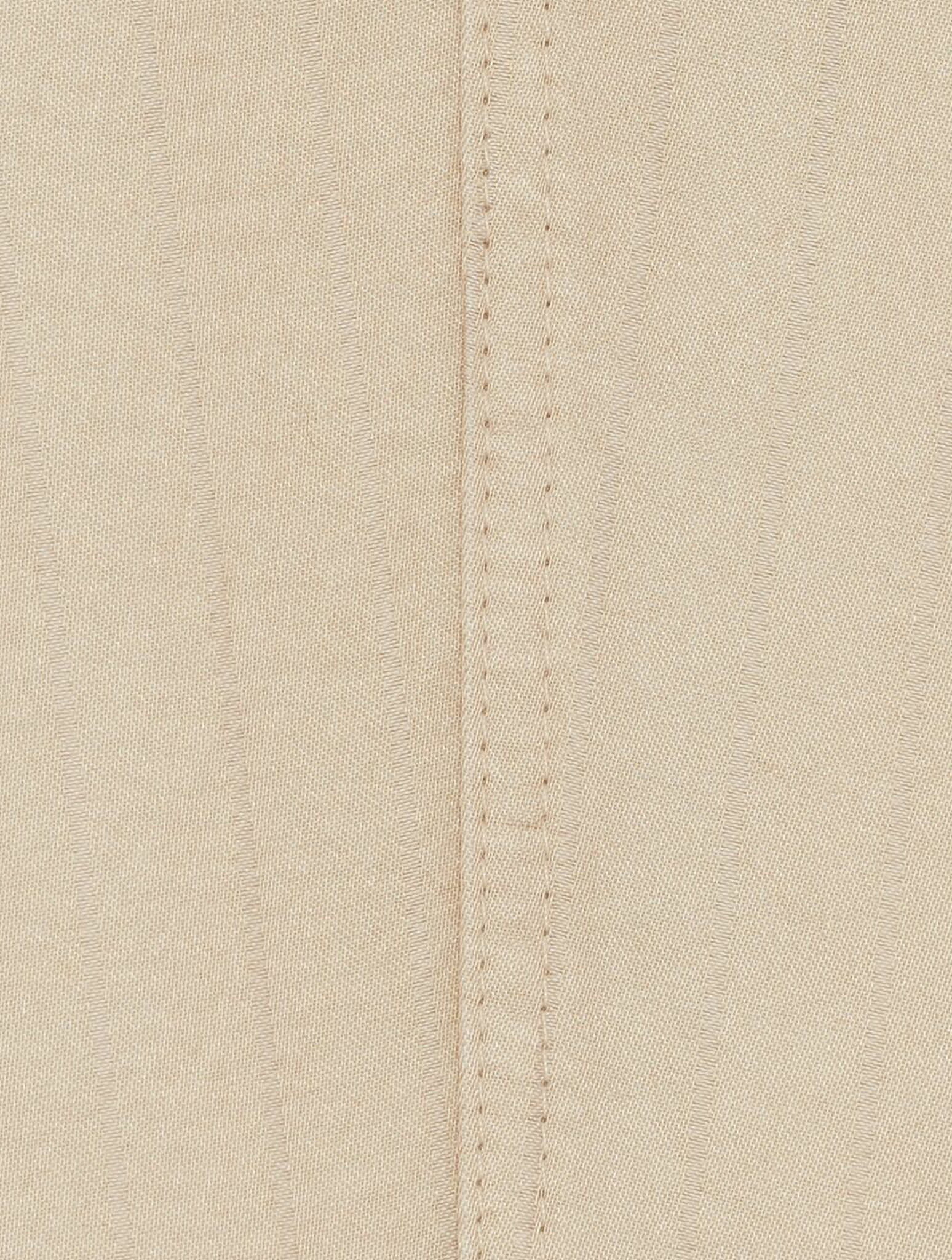 Saint Laurent Pinstripe-print Silk Trousers In Sable