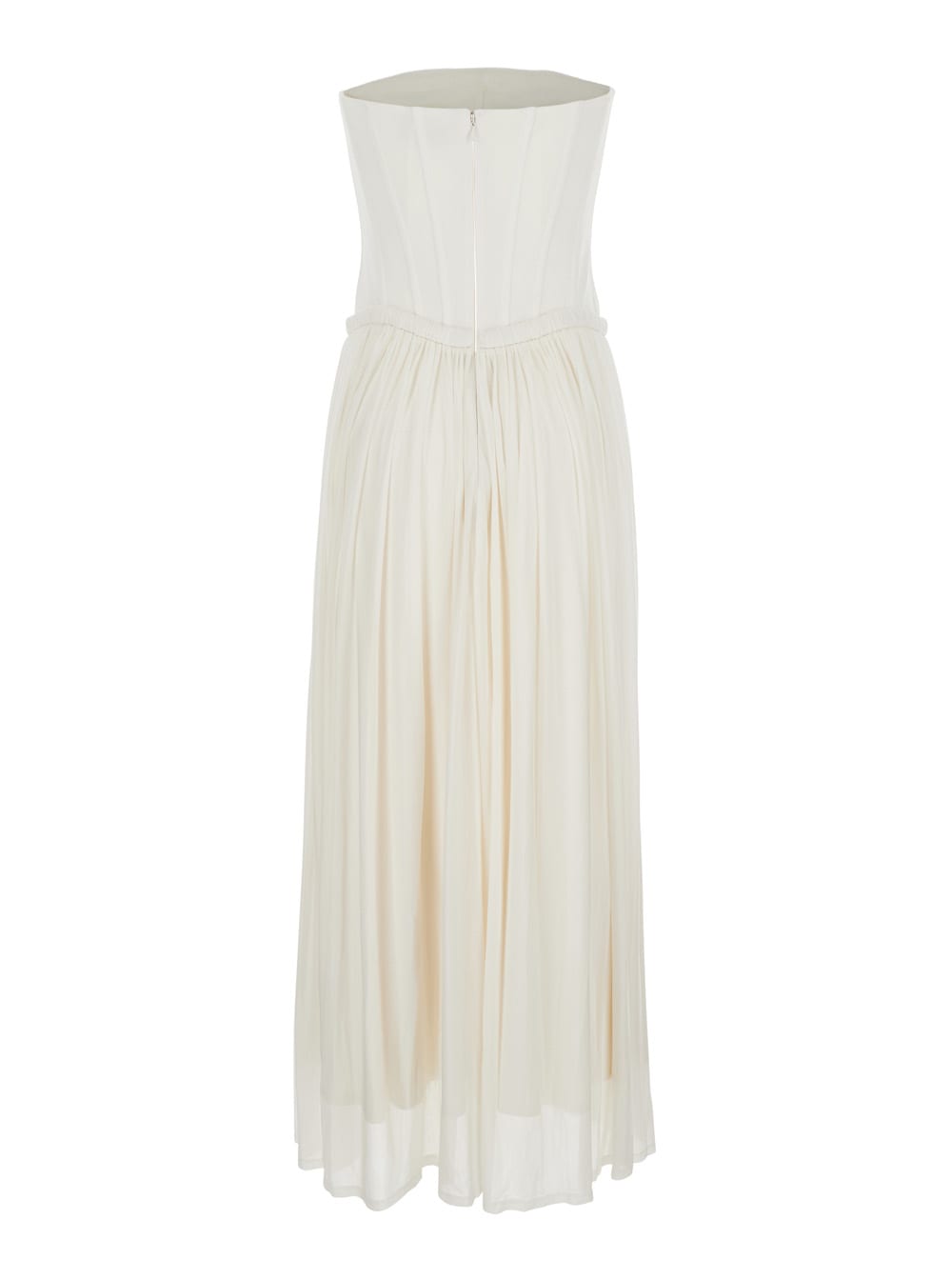 Simkhai 'adalys' White Off-shoulder Bustier Dress In White