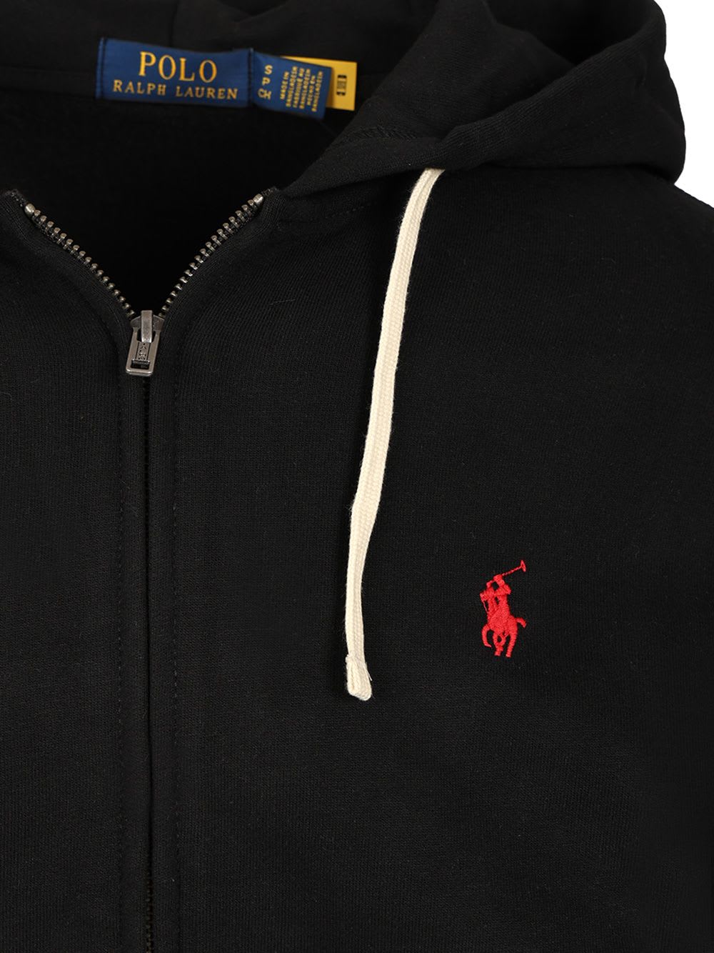 Ralph Lauren Cotton Blend Hoodie In Black