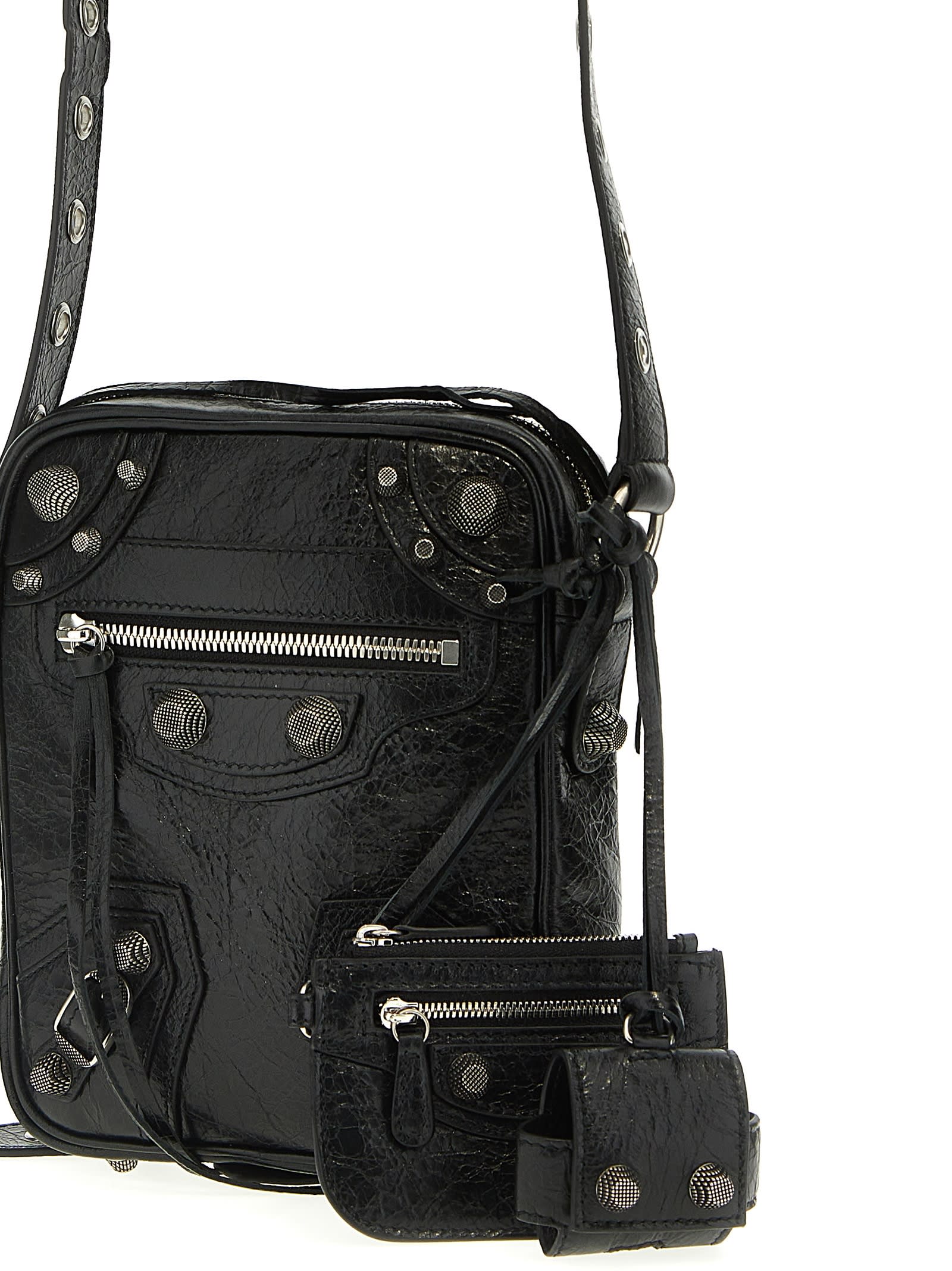 Shop Balenciaga Le Cagole Men Crossbody Bag In Black