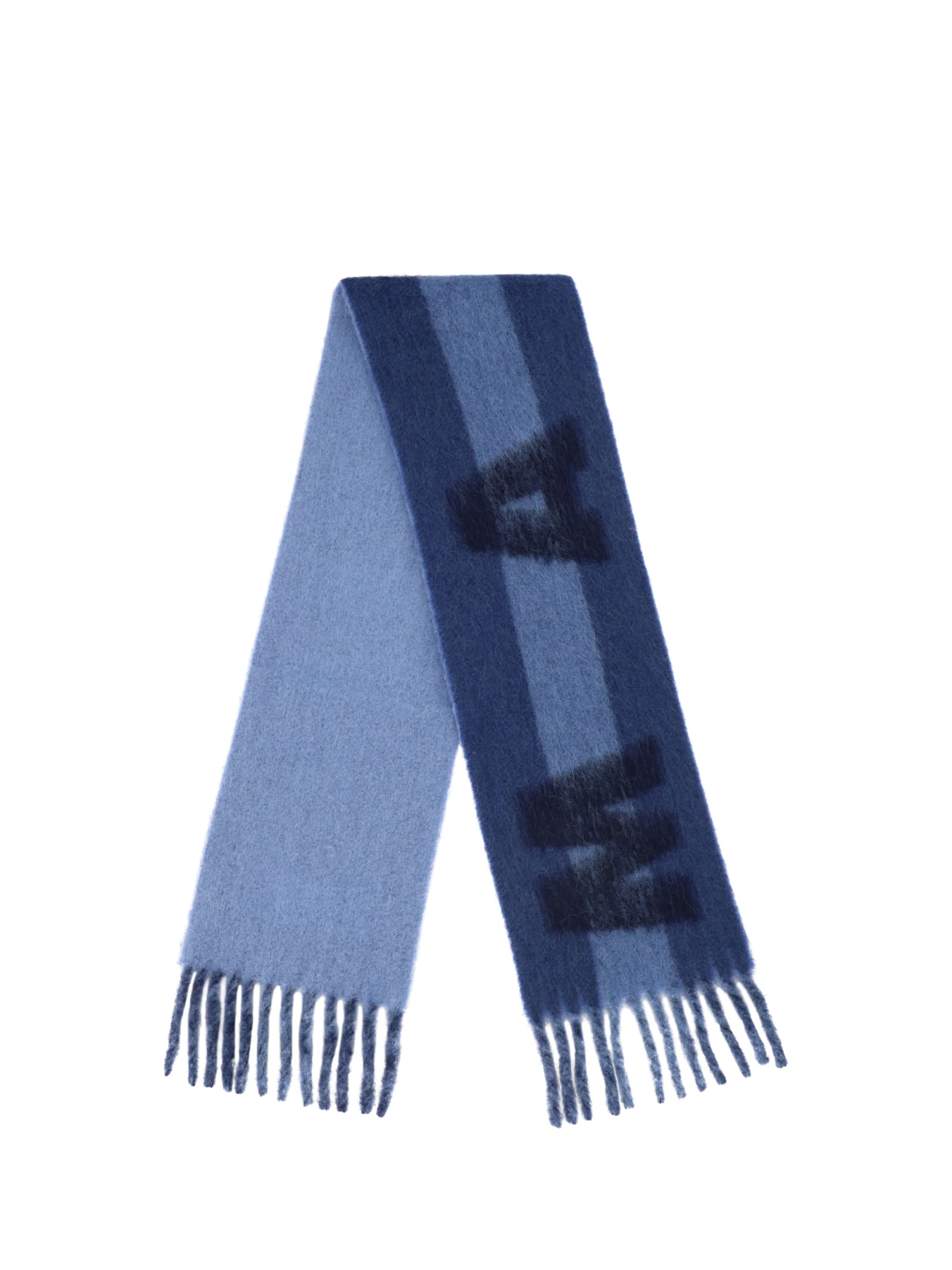 Shop Marni Scarf In Light Blue