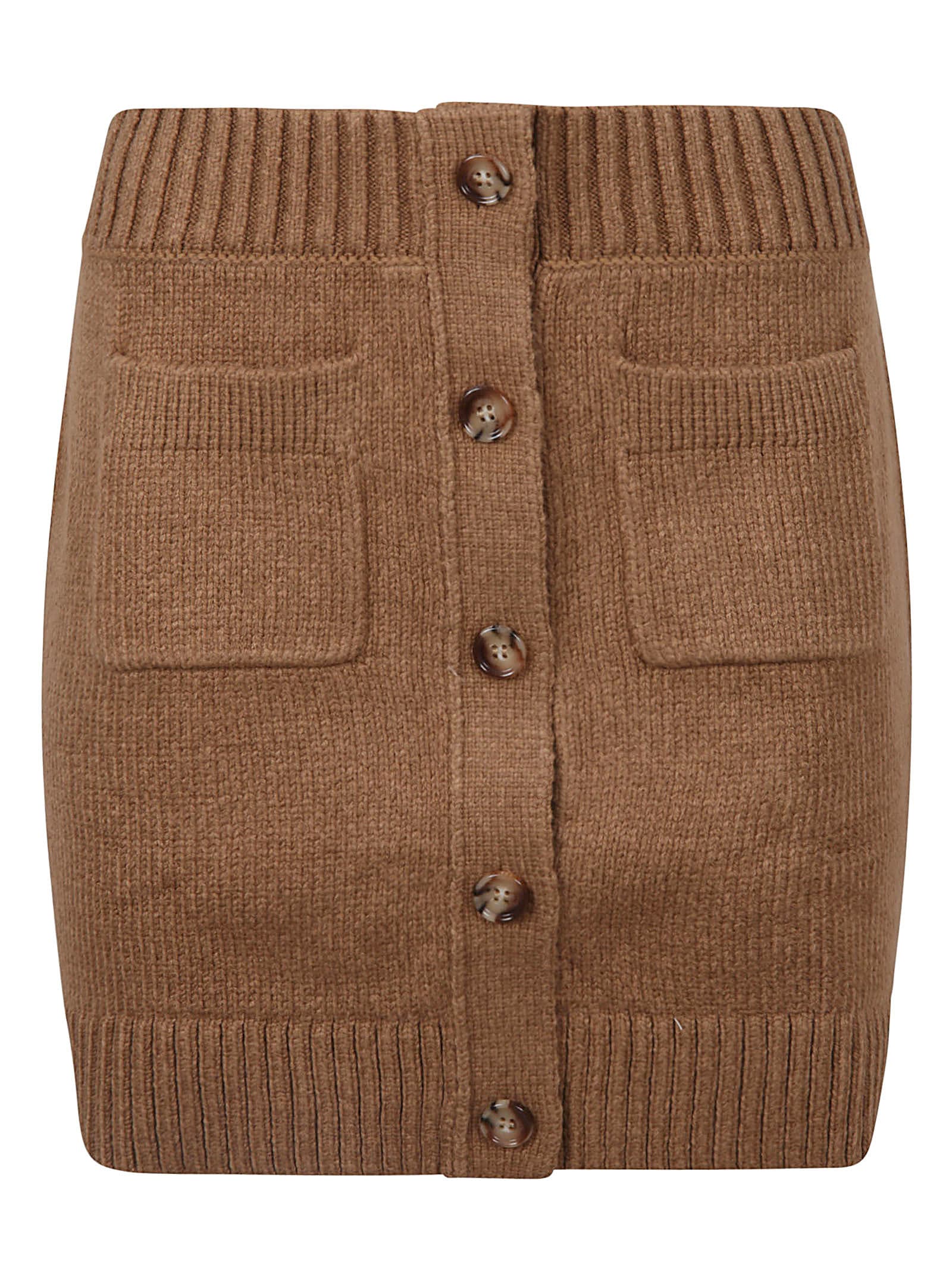 Burberry Ribbed Knit Skirt
