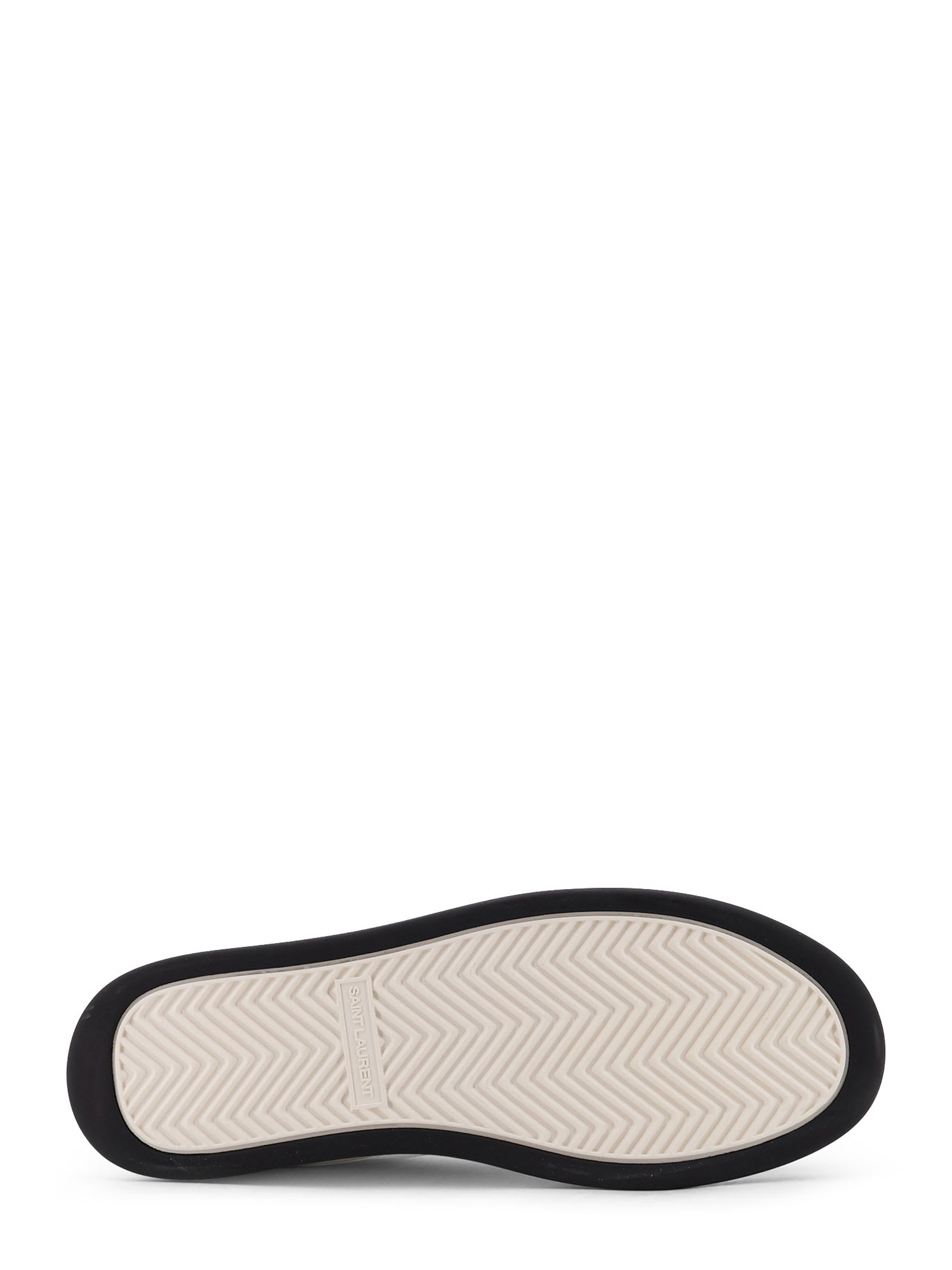 Saint Laurent Smooth Leather Sneakers Contrast Panel In Multi