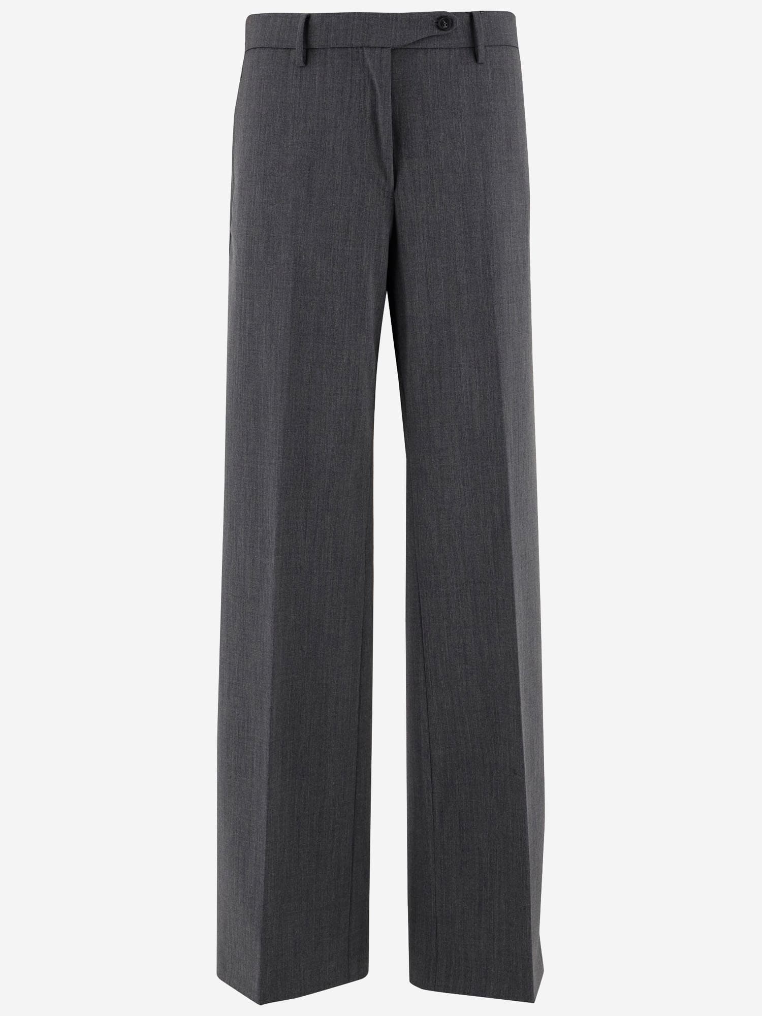 Stretch Wool Blend Pants