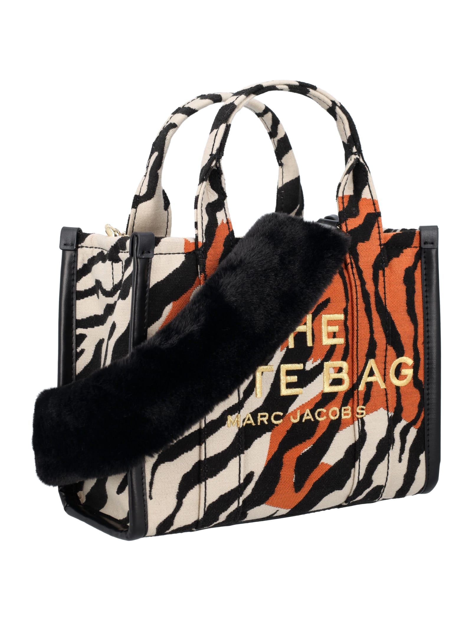 MARC JACOBS: The Year of the Tiger mini jacquard tote bag - Beige