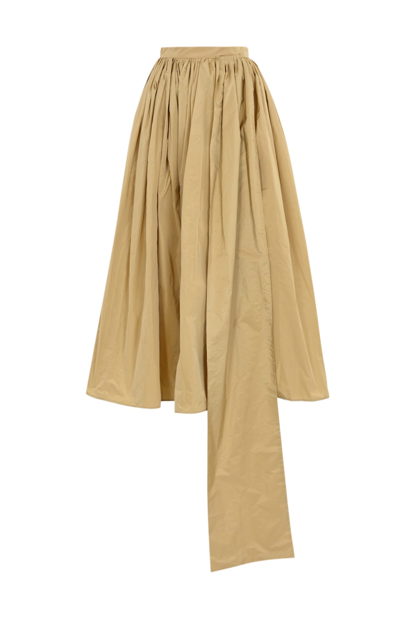 Pleated Skirt With Bow