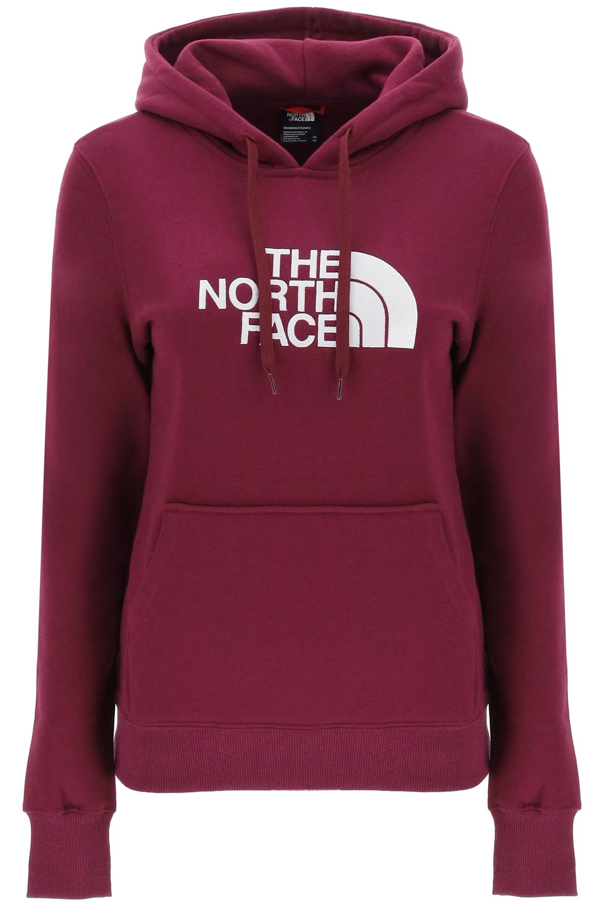 Shop The North Face Drew Peak Hoodie With Logo Embroidery In Boysenberry (red)