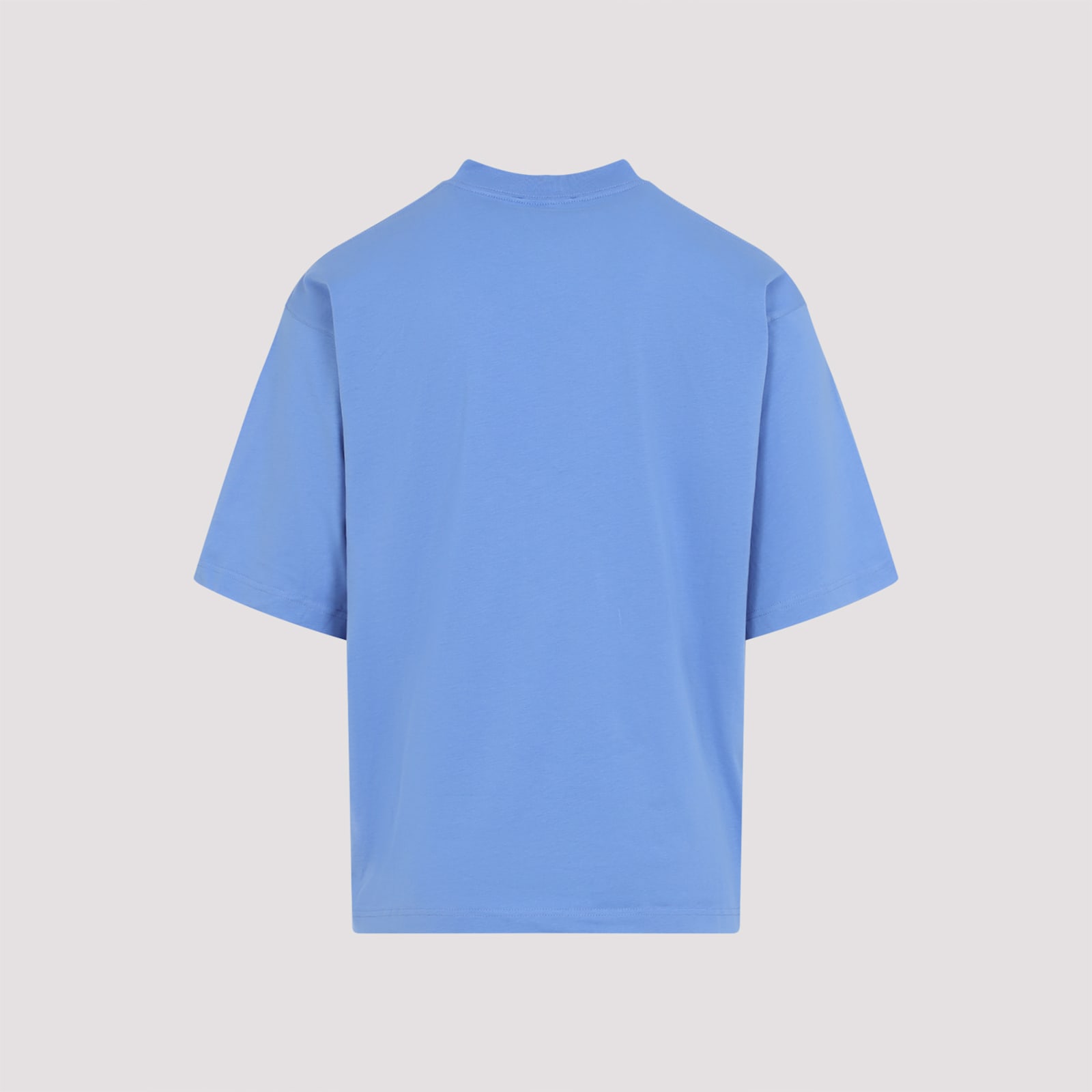 Shop Marni Cotton T-shirt In Blue Lilac