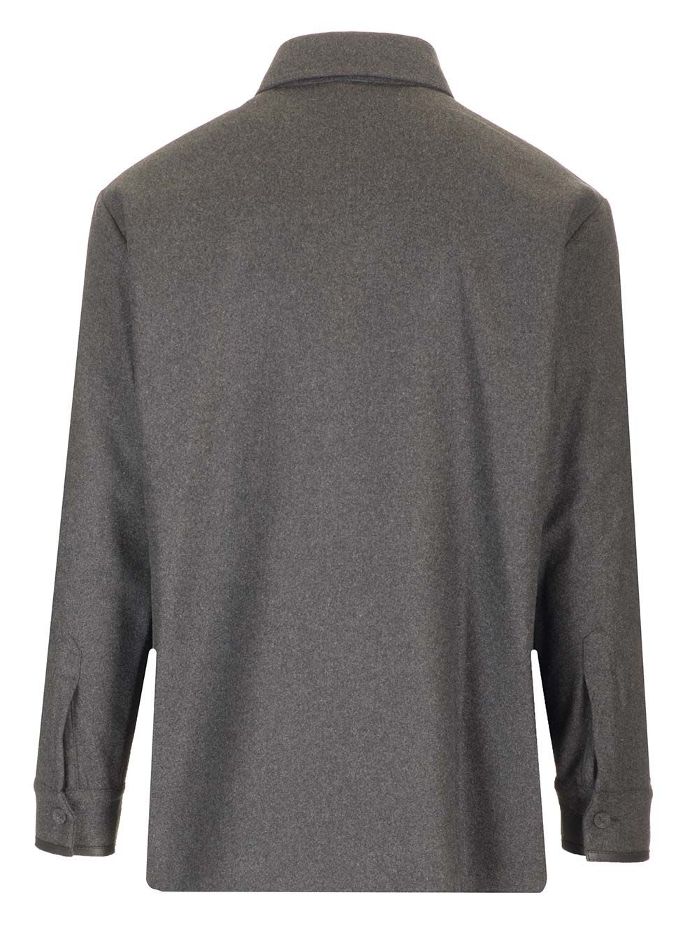 Shop Fendi Cashmere Go To Jacket In Grey