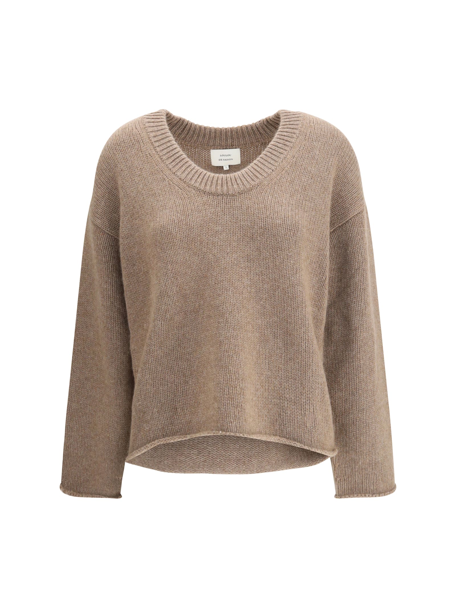 Loulou Studio Derry Plunging U Neck Sweater