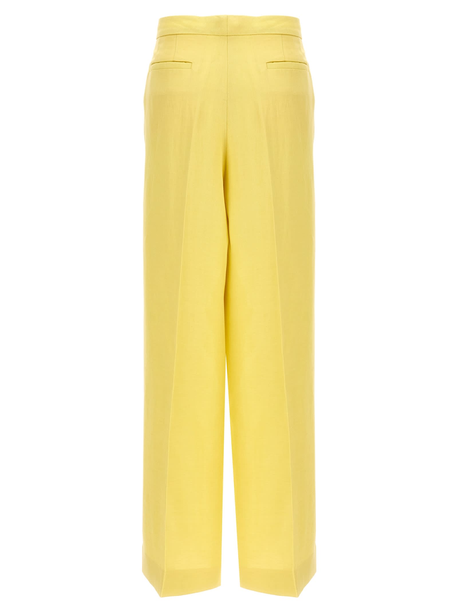 Shop Fabiana Filippi Tailored Trousers In Yellow