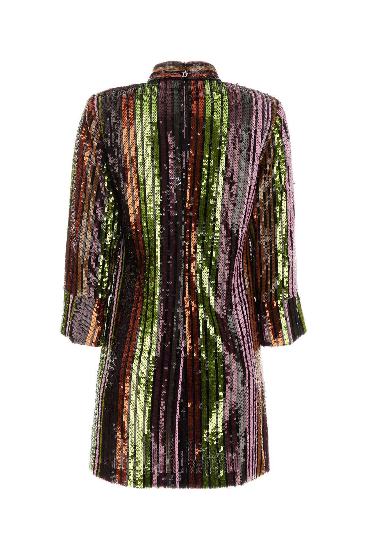 Shop Dsquared2 Multicolor Sequins Mini Dress In Mixcolours