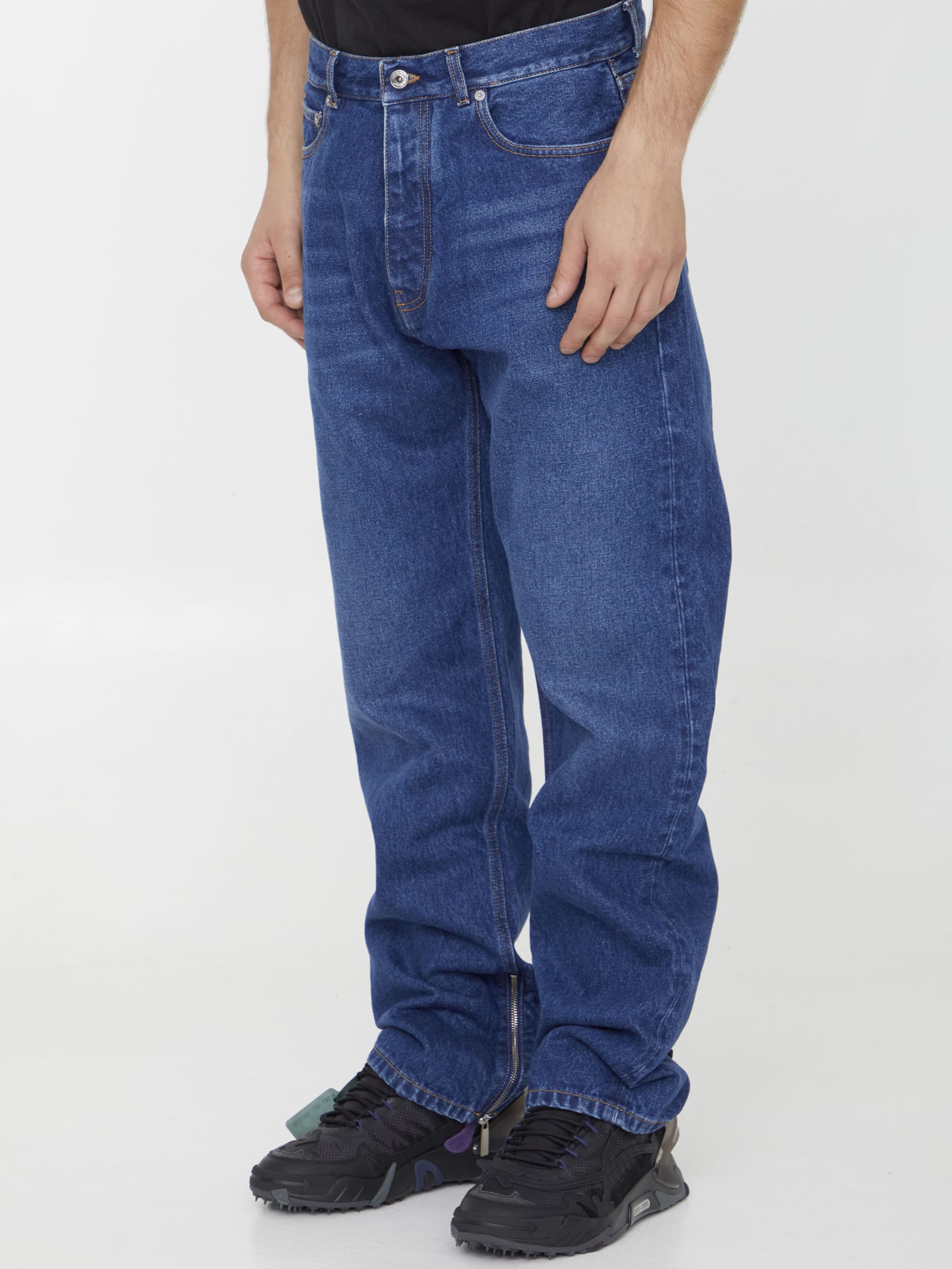 Shop Off-white Skate Jeans In Blue