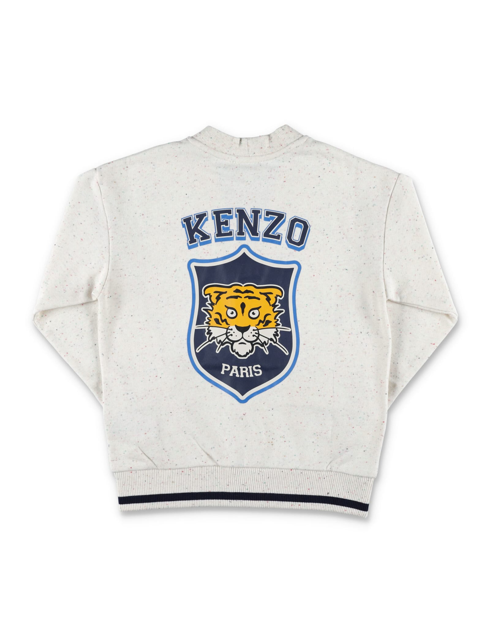 Shop Kenzo Campus Fleece Cardigan In Wicker