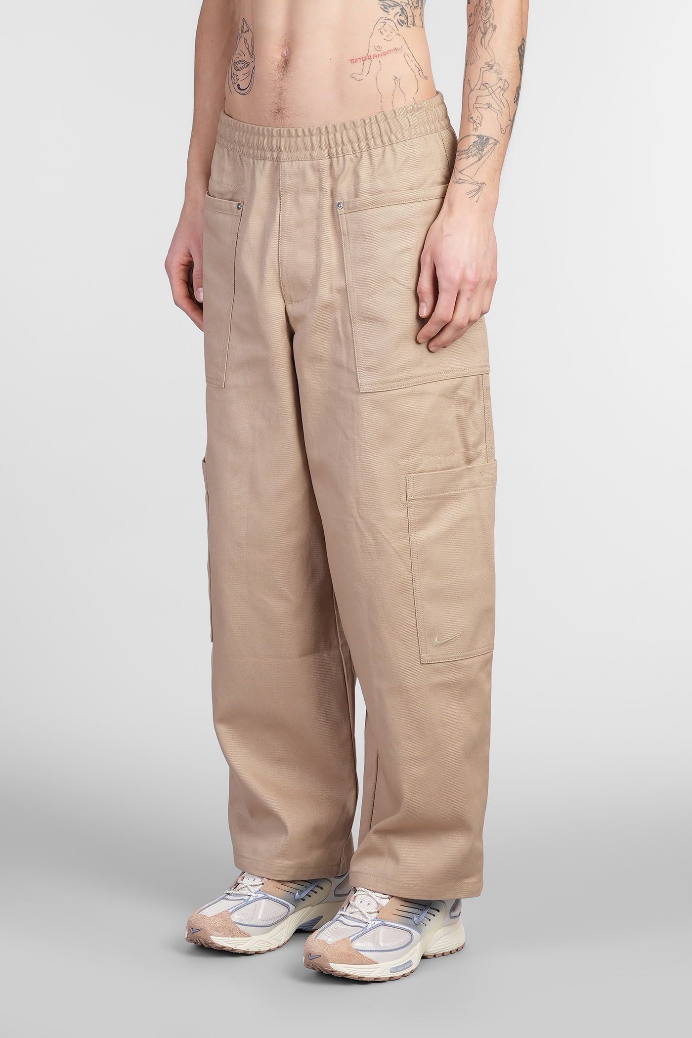 Nike Utility Pant Pants In Beige Cotton In Neutral