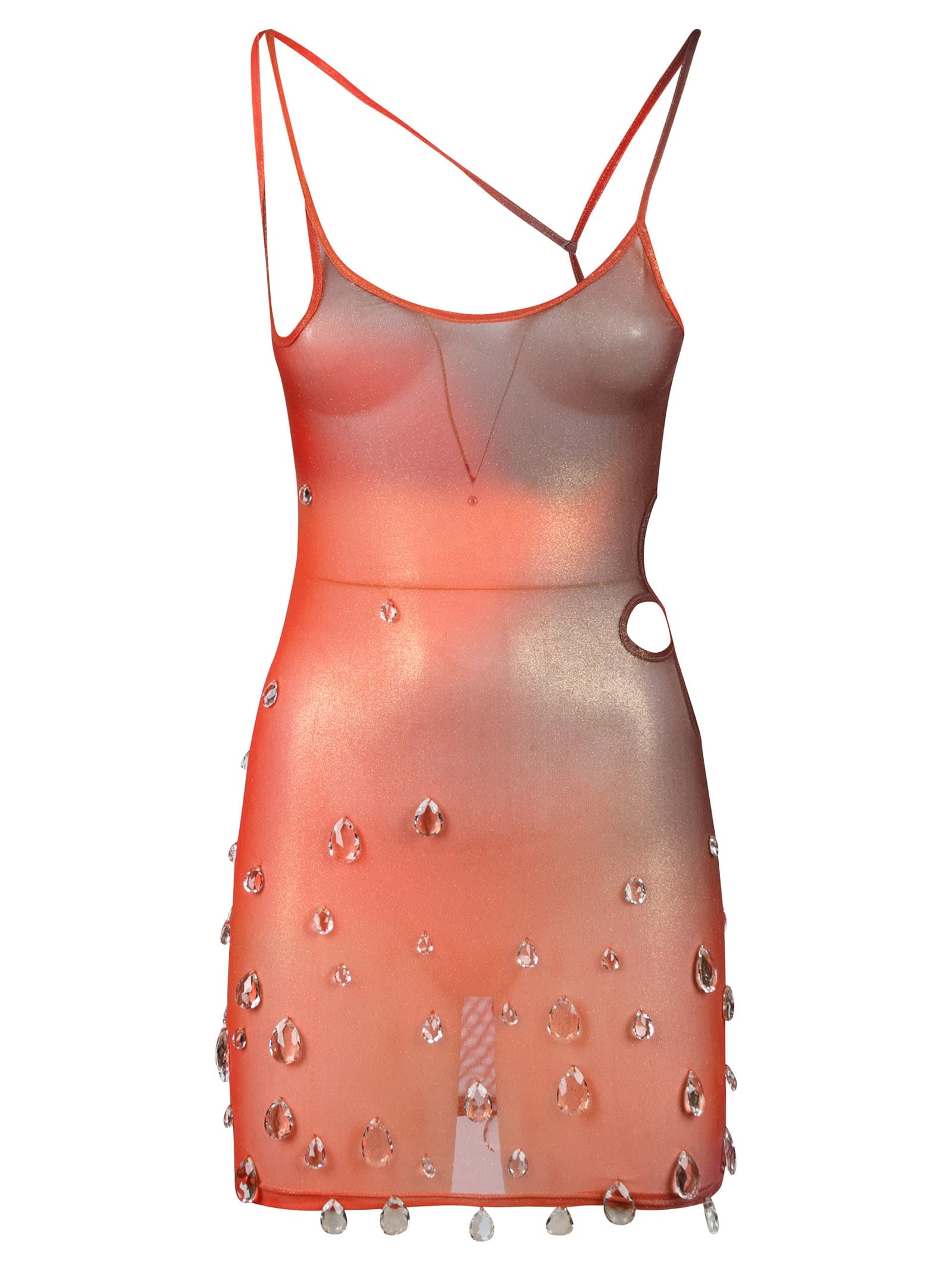 GCDS Crystal Embellished Short Dress