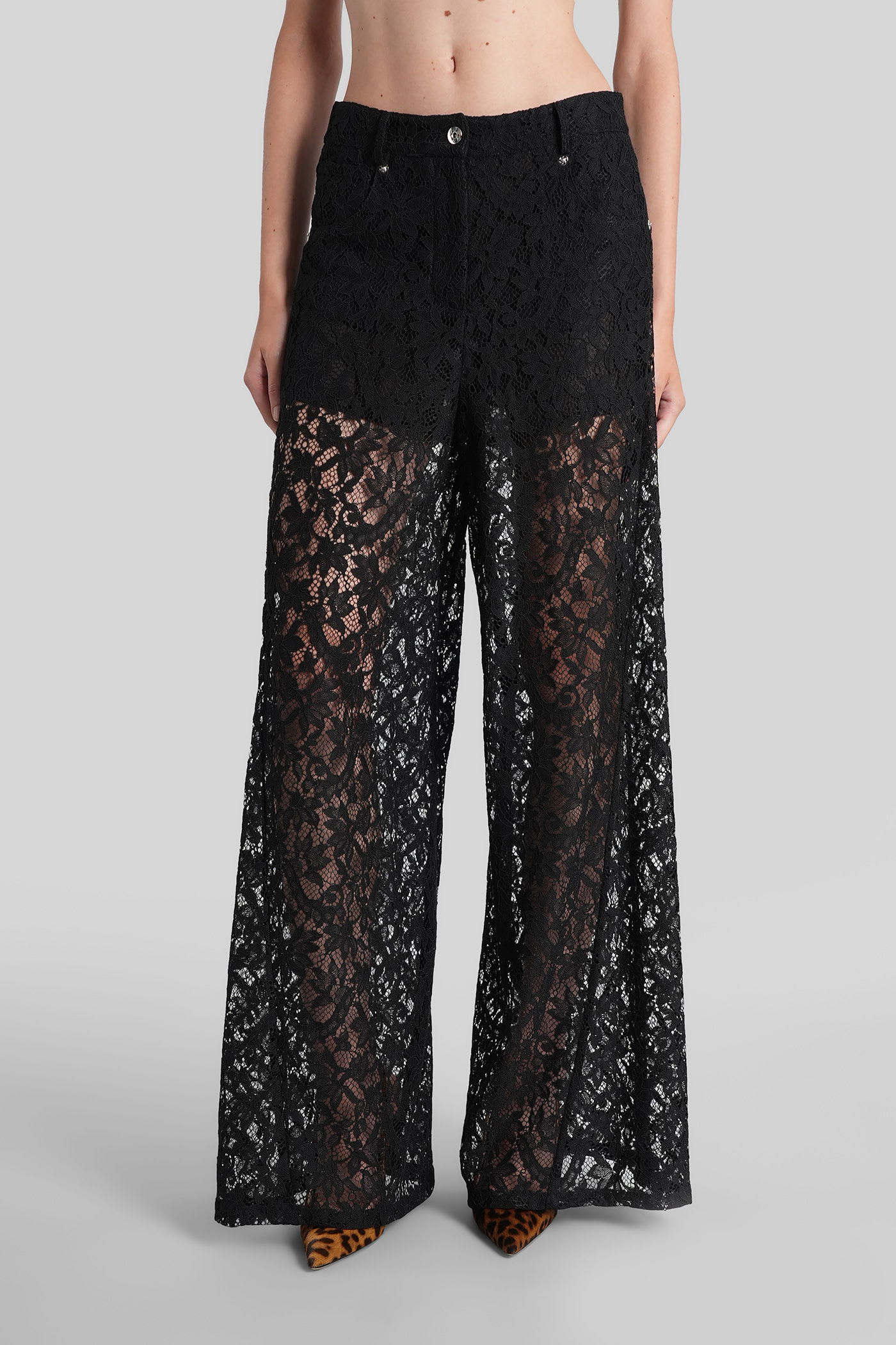 Blumarine Pants In Black Polyester In Black