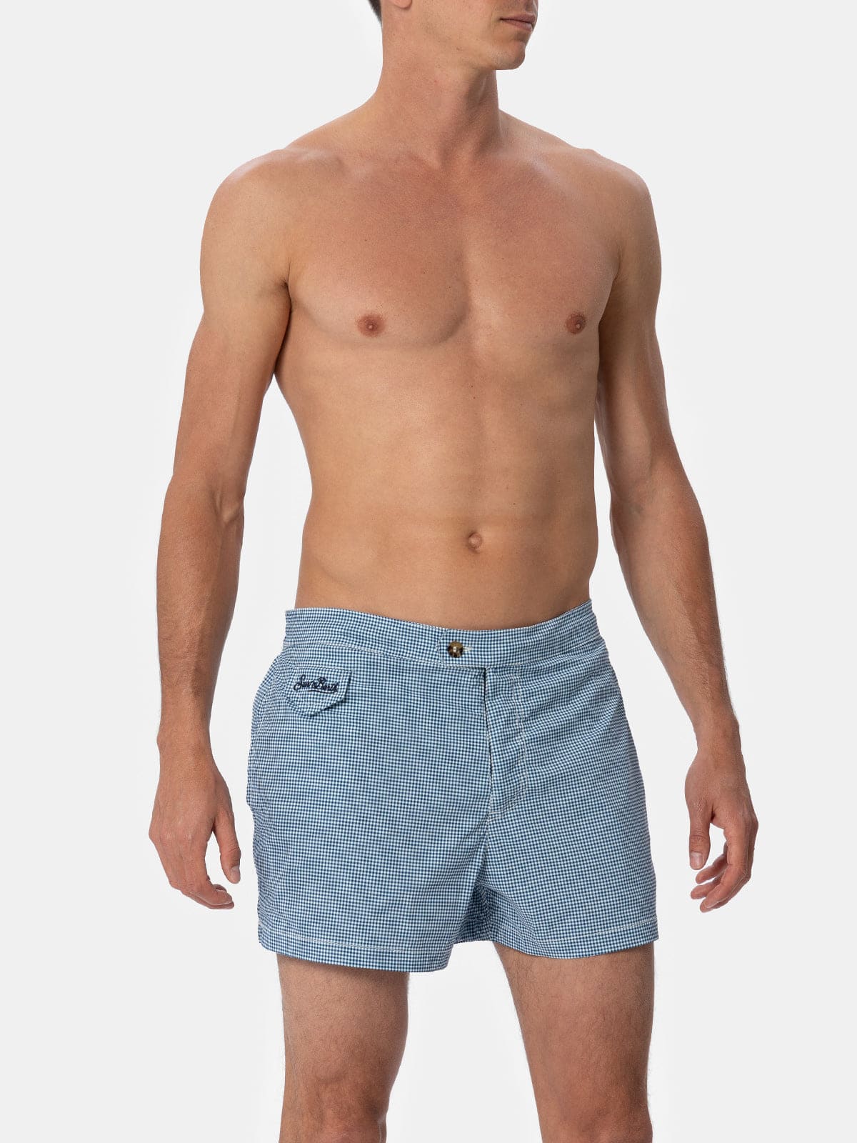 Mc2 Saint Barth Harrys Vicky Swim Shorts In Blue