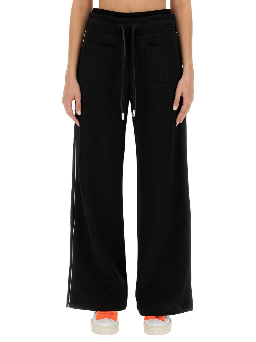 Shop Off-white Loose Fit Pants In Black